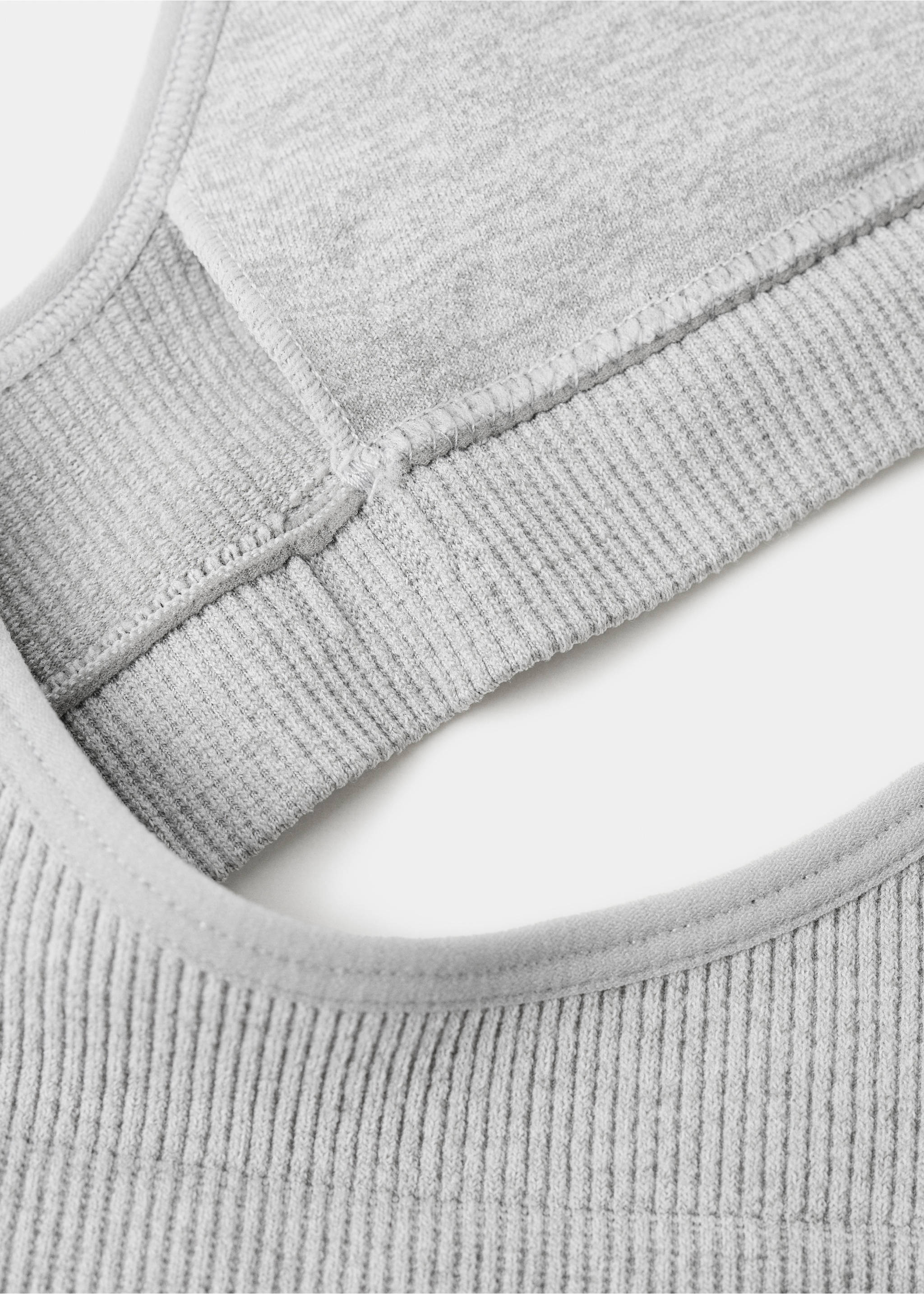 Essential triangle bra - Details of the article 8, Medium Heather Grey. Ref: 27084066-00.
