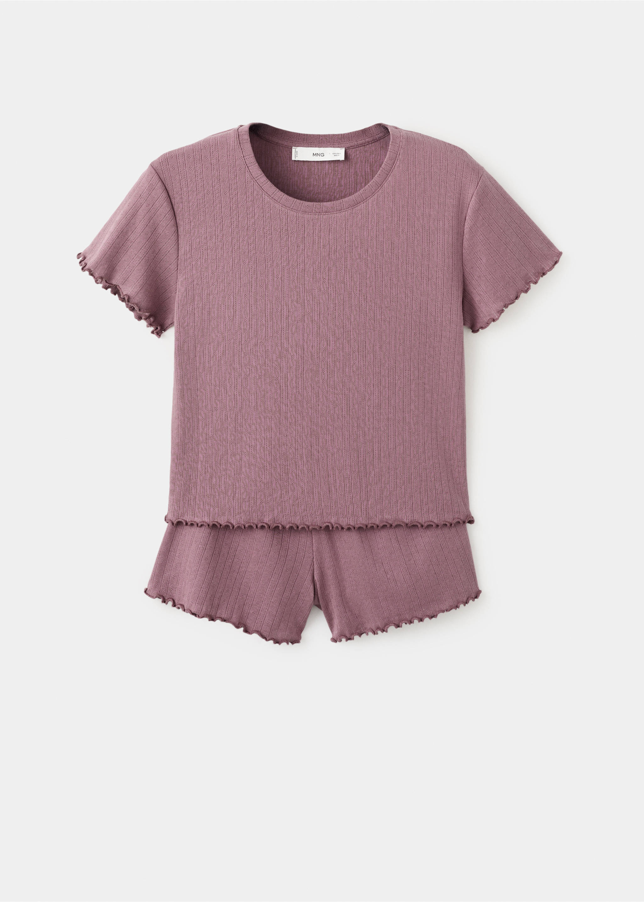 Pijama curt cotó - Article sense model, Rosa. Ref: 27084067-00.