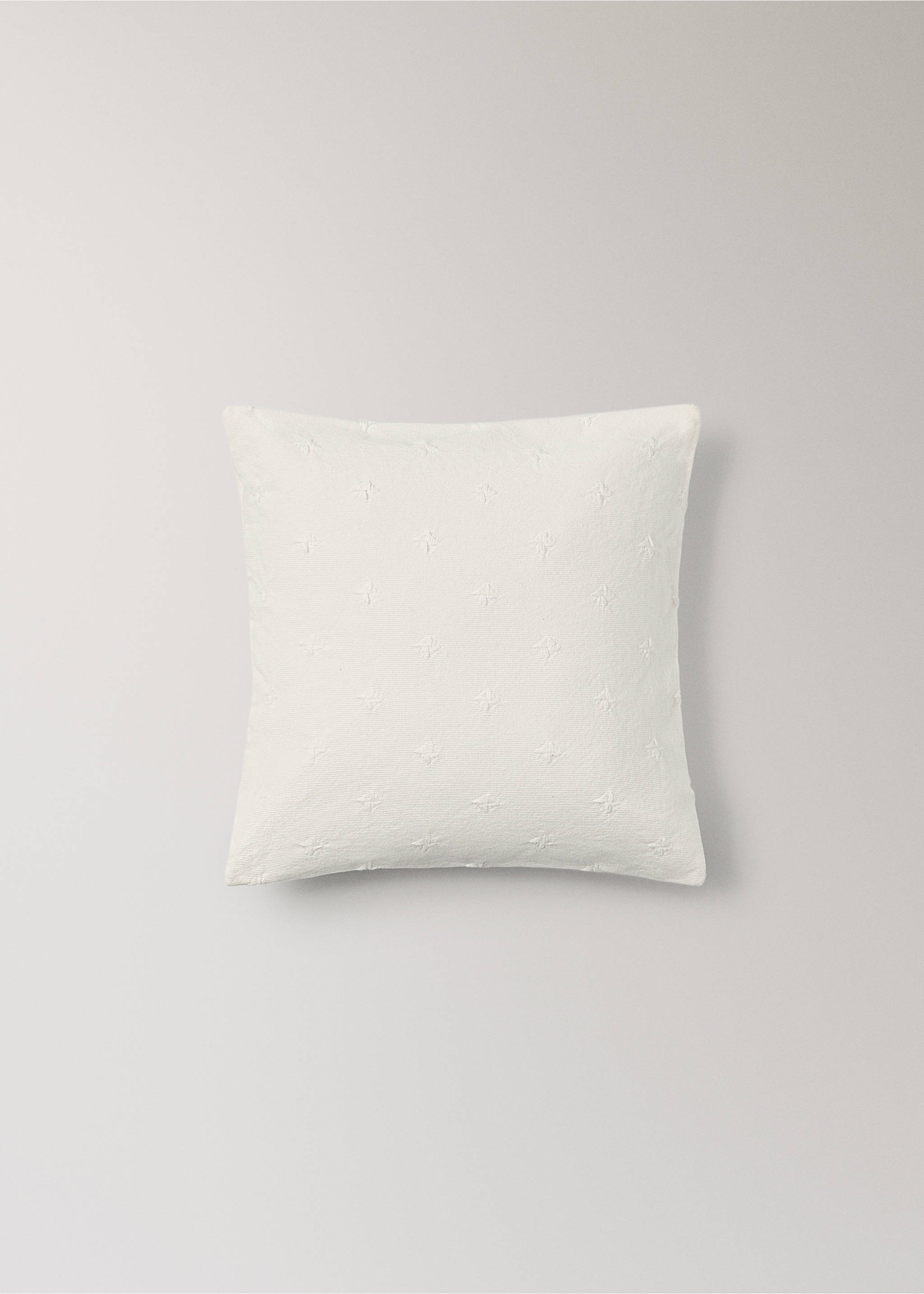 Housse de coussin lit enfant coton jacquard 40x40 cm - Article sans modèle, Blanc. Ref: 27084071-00.
