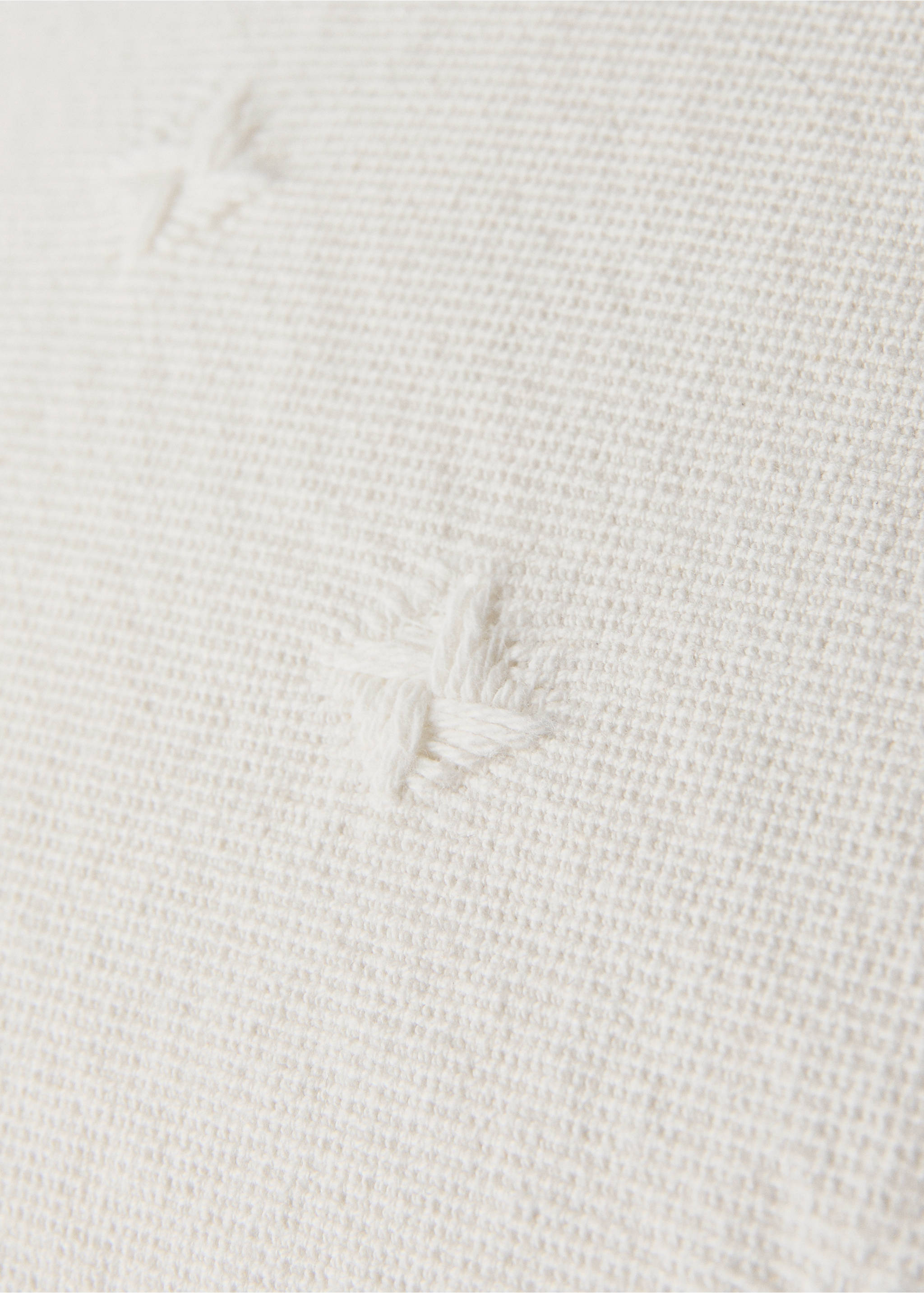 Housse de coussin lit enfant coton jacquard 40x40 cm - Détail de l'article 3, Blanc. Ref: 27084071-00.