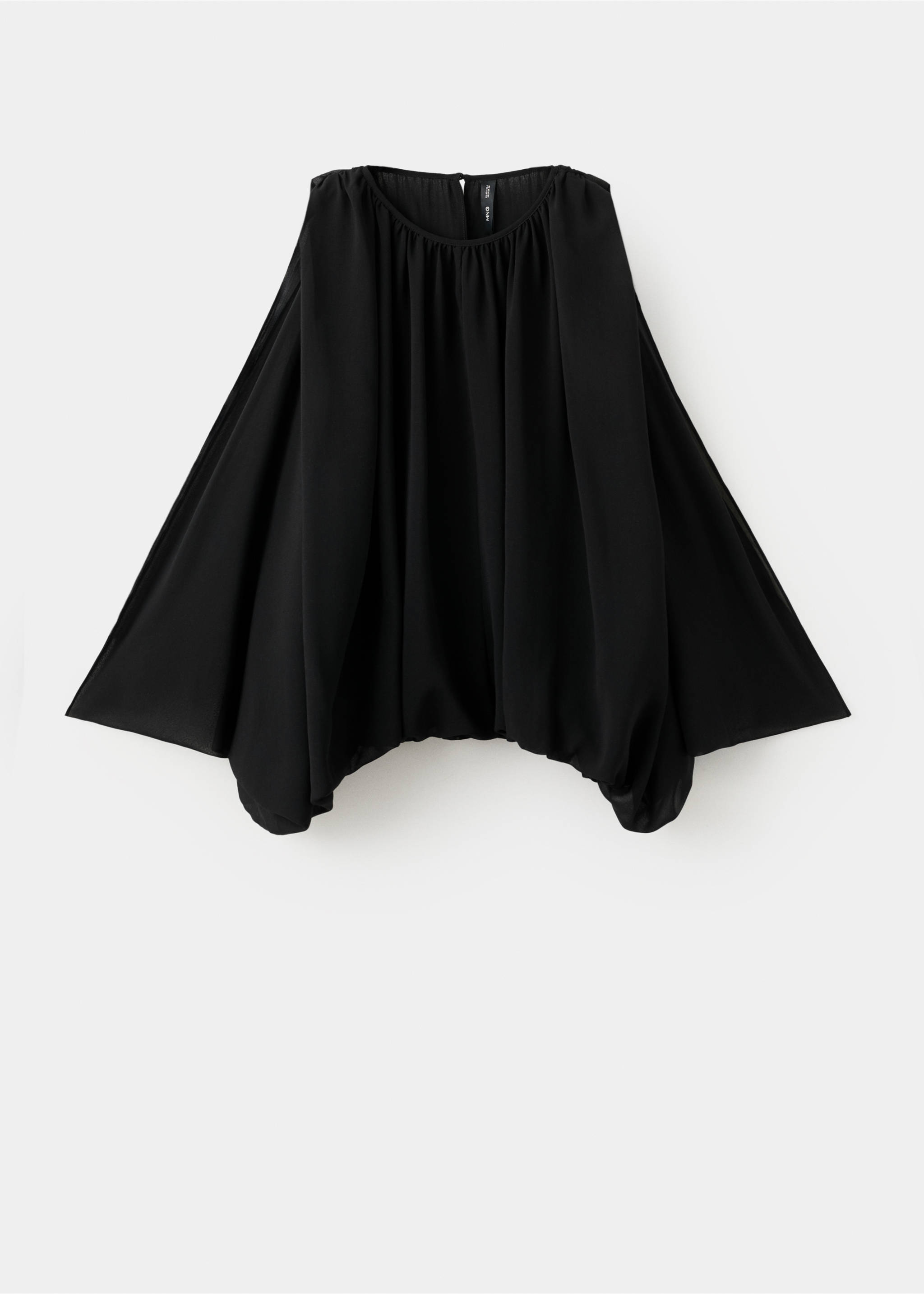 Blusa mangas abullonadas - Artículo sin modelo, Negro. Ref: 27084073-00.