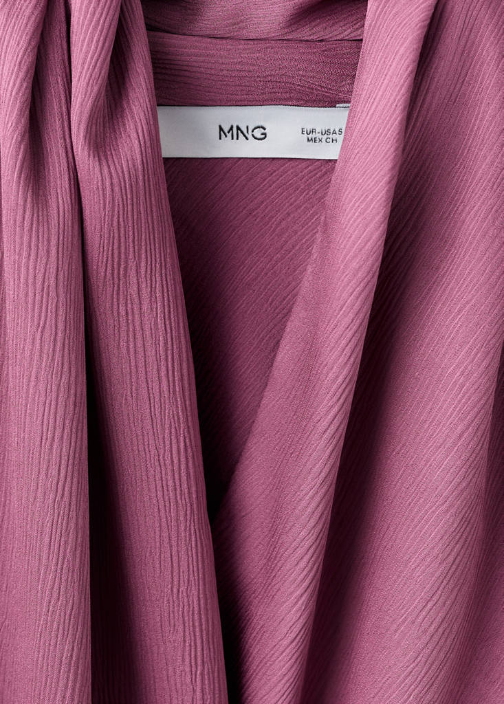 Scarf neck top — Light/Pastel Purple