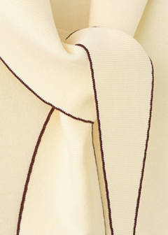 Knit top with scarf detail — Pastel Yellow 9