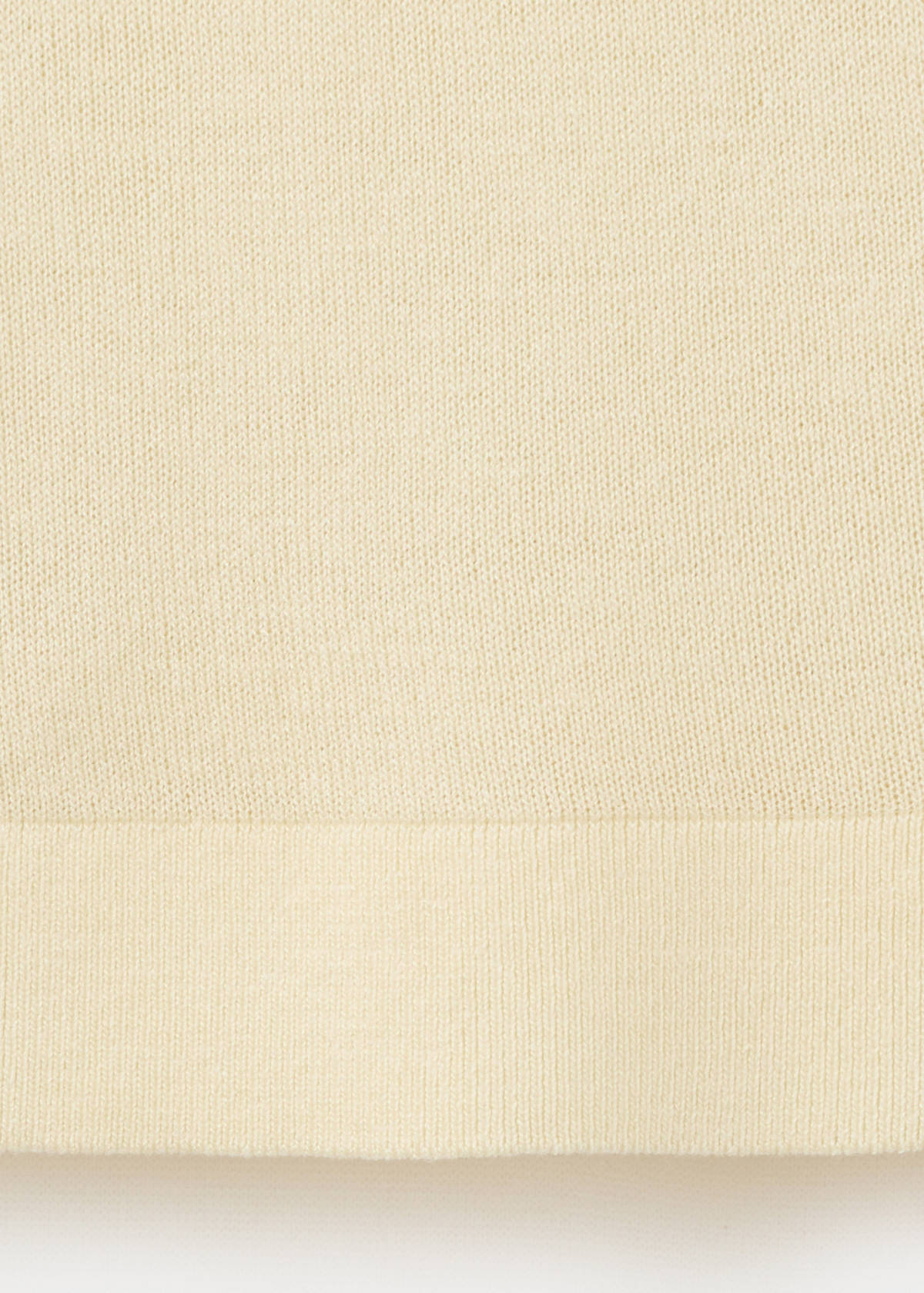 Knit top with scarf detail — Pastel Yellow