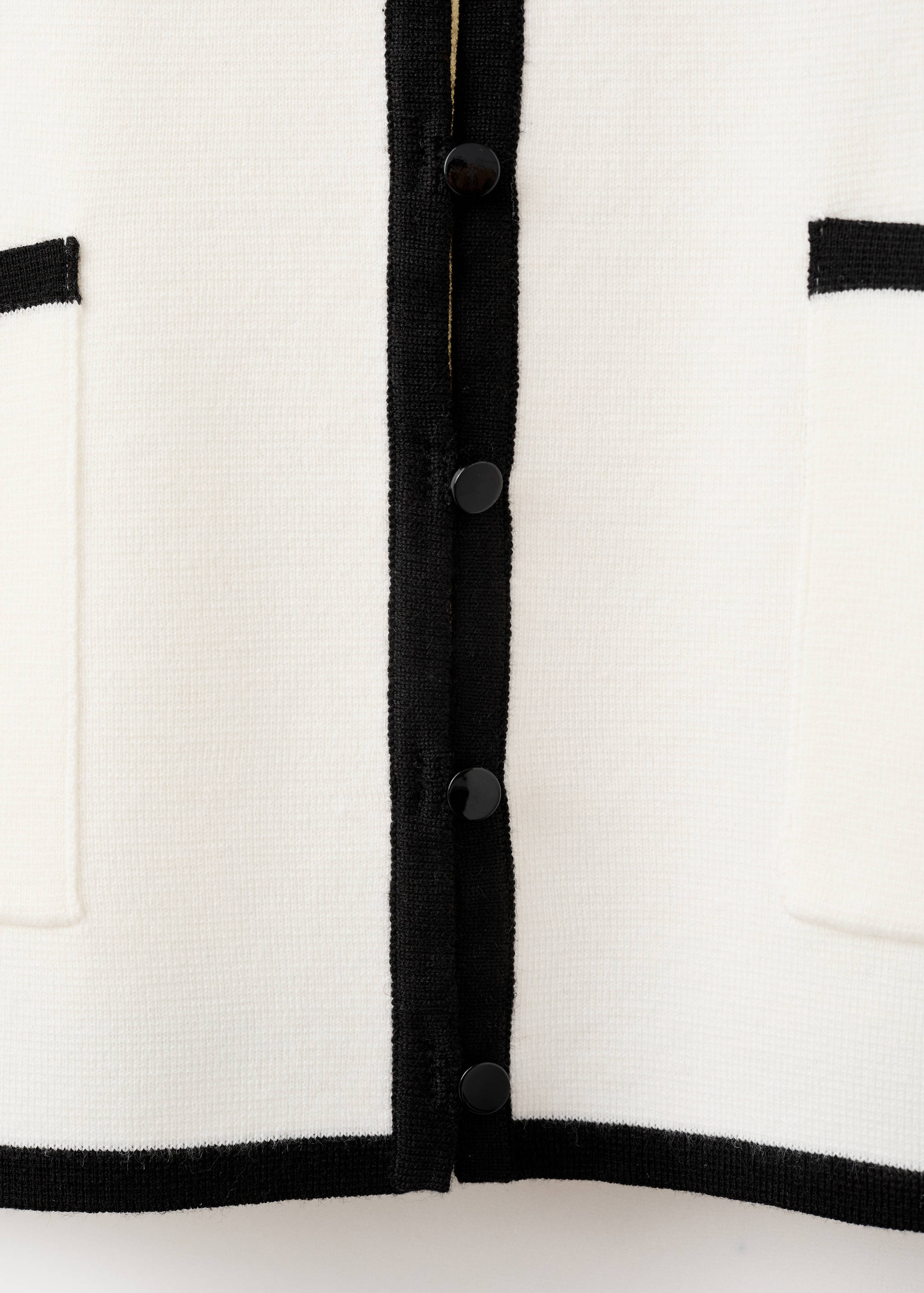 Chaqueta punto ribetes contraste - Detalle del artículo 0