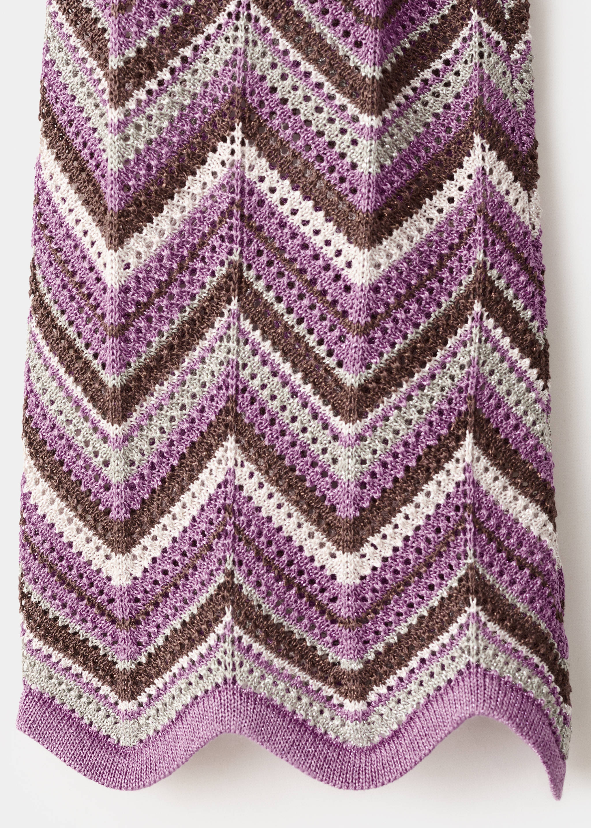 Long flared knitted dress - Details of the article 0