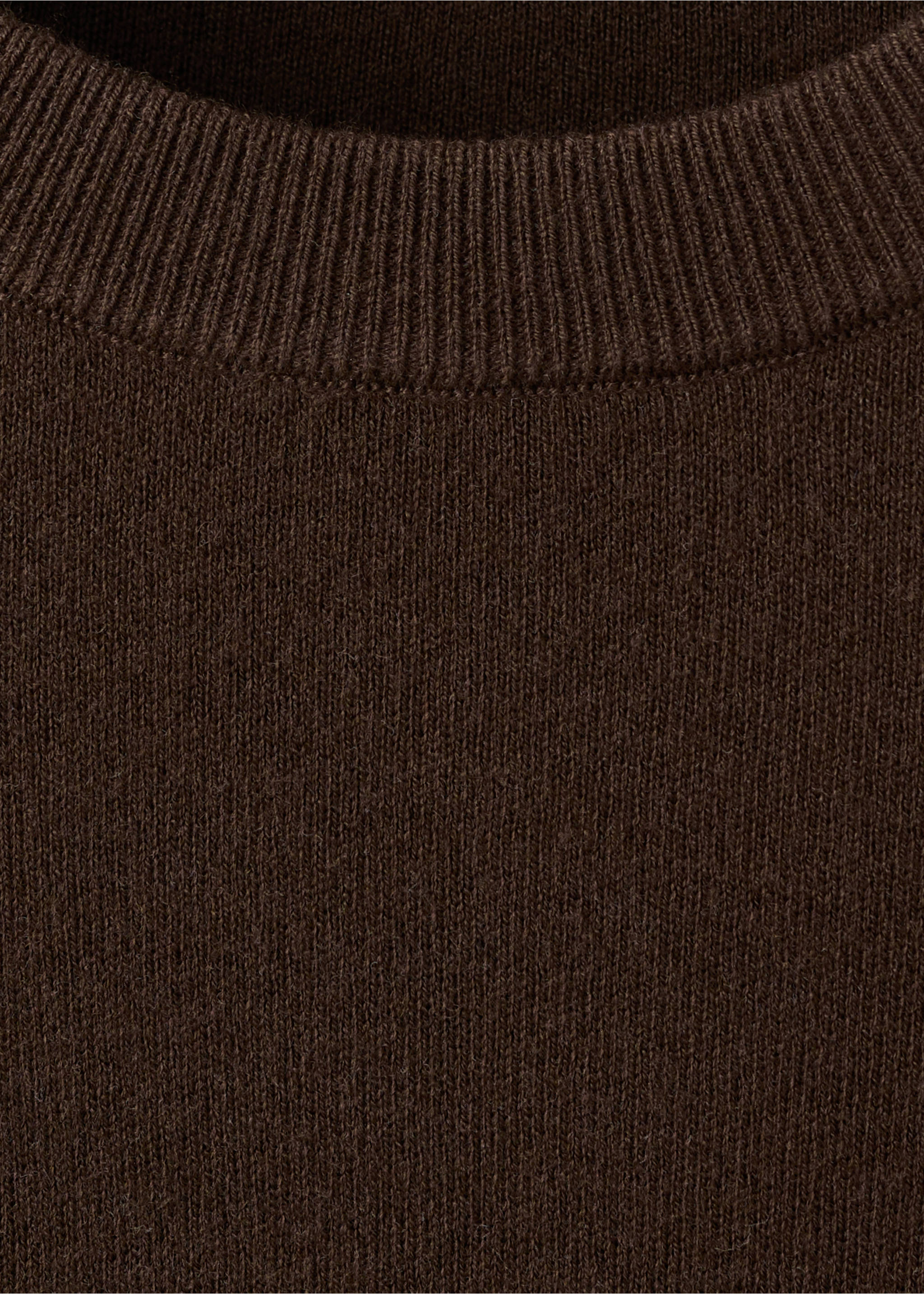 Jersey combinado encaje - Detalle del artículo 0, Chocolate. Ref: 27084092-00.