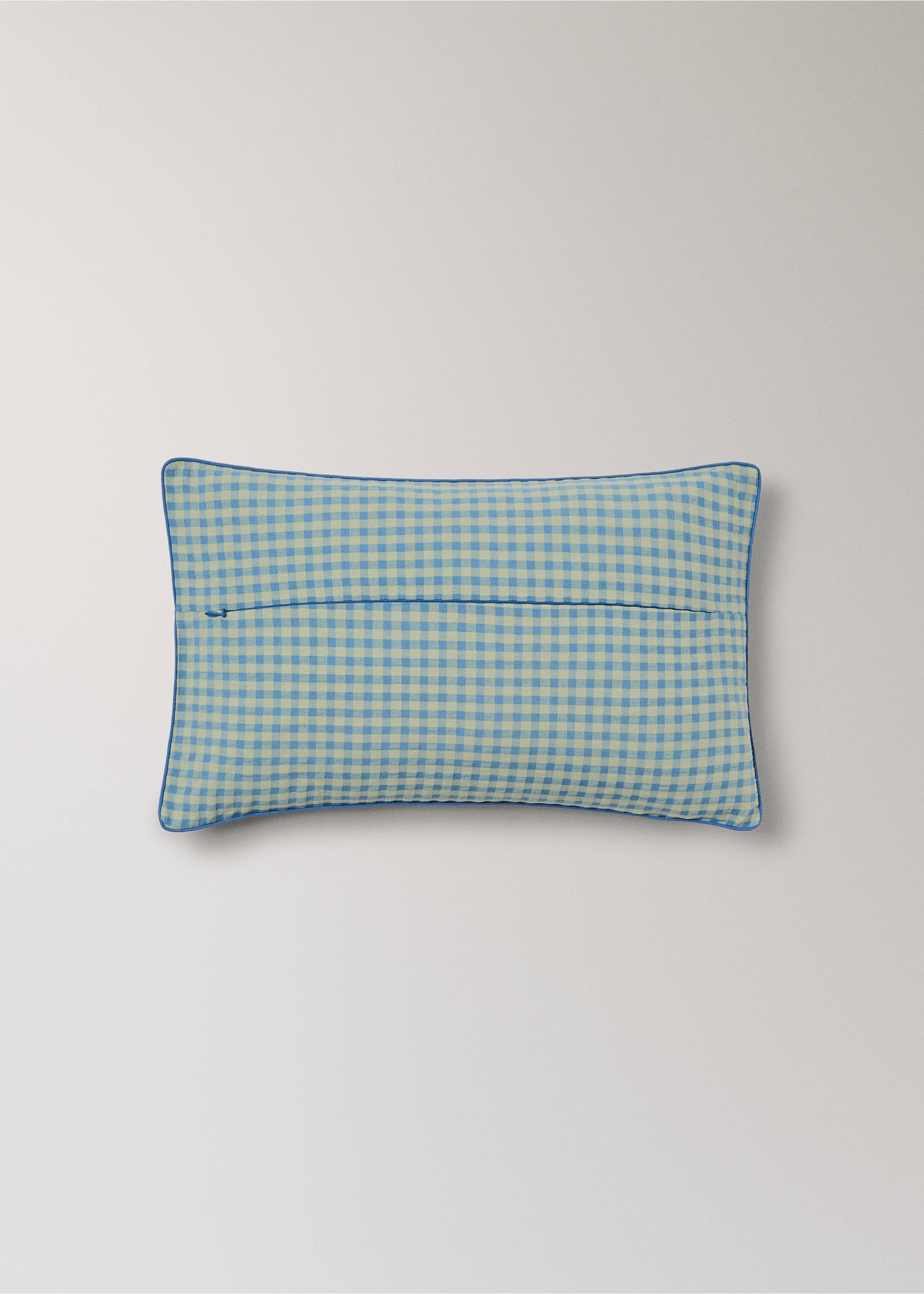 Çocuk için kareli yastık kılıfı 30x50 cm - Ürün detayı 1, Mavi. Ref: 27084101-00.