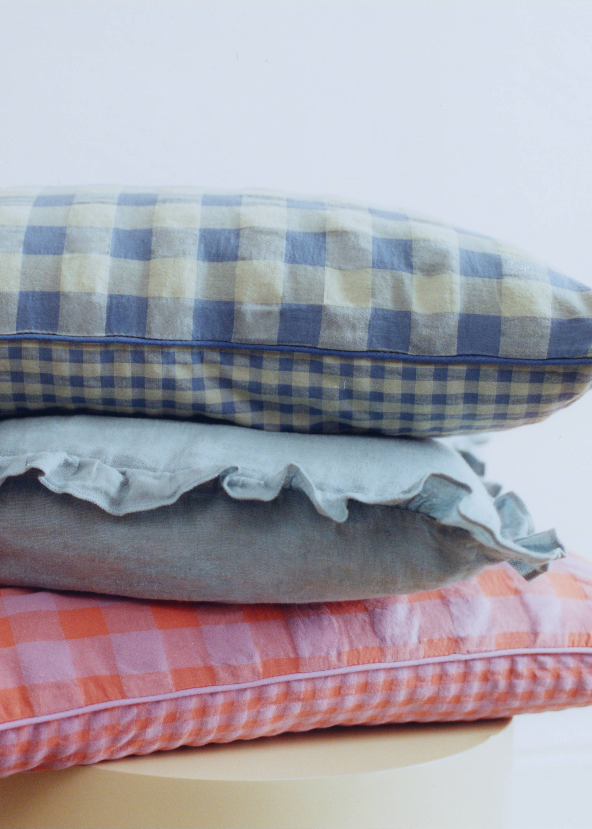 Çocuk için kareli yastık kılıfı 30x50 cm - Ürün detayı 6, Mavi. Ref: 27084101-00.