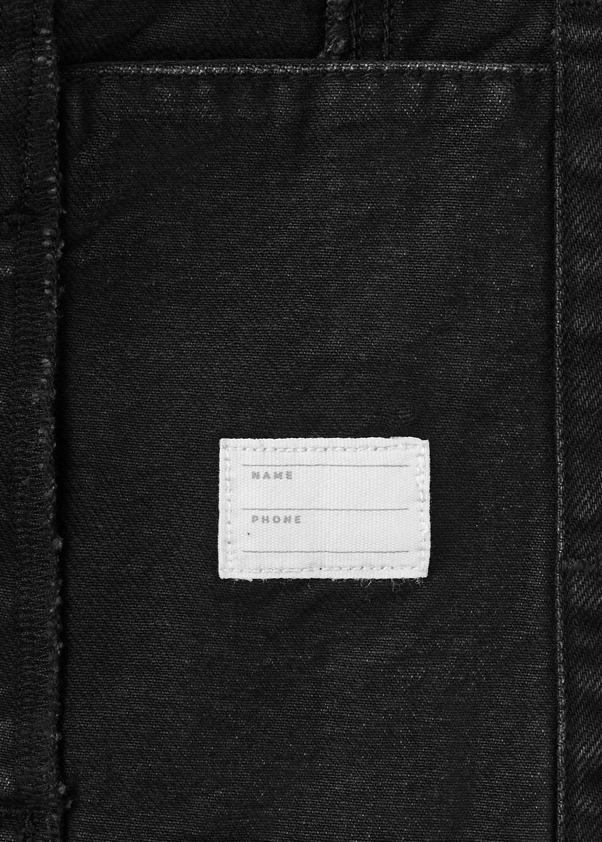 Denim jacket — Black denim