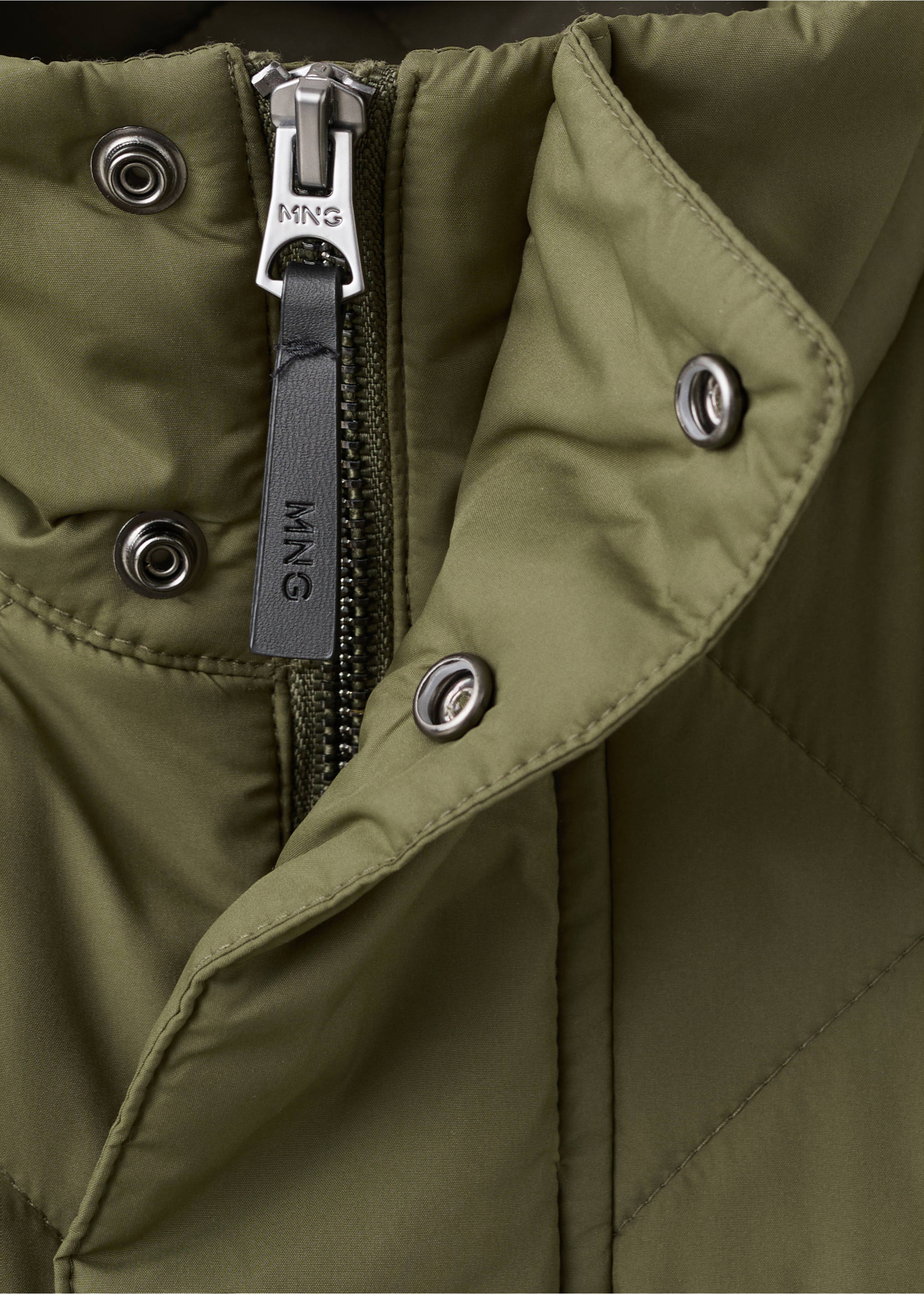 Легкий стеганый водоотталкивающий жилет - Деталь изделия 8, Оливковый. Ref: 27084405-00.