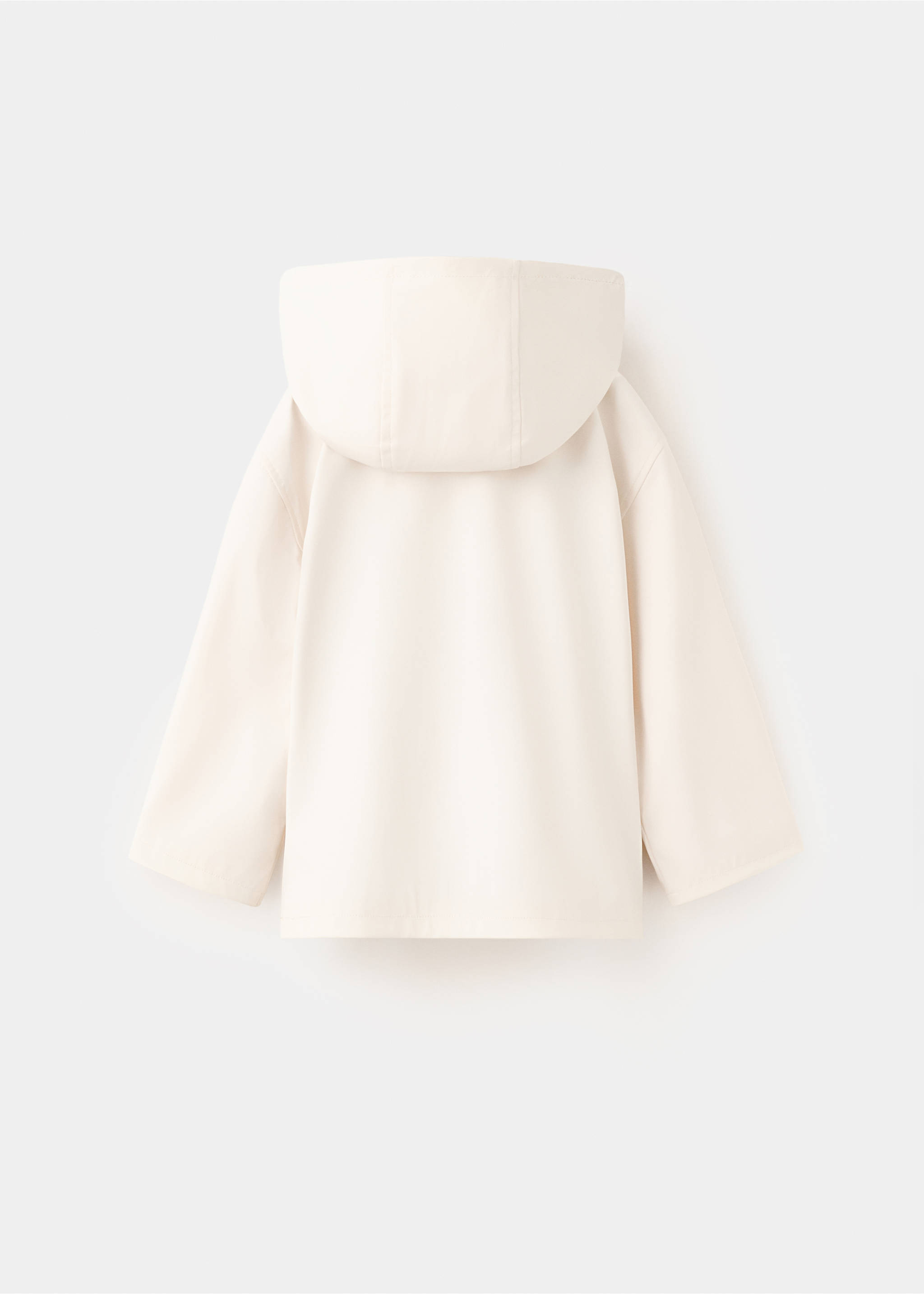 Rubberised waterproof jacket - Reverse of the article, Ecru. Ref: 27084406-00.