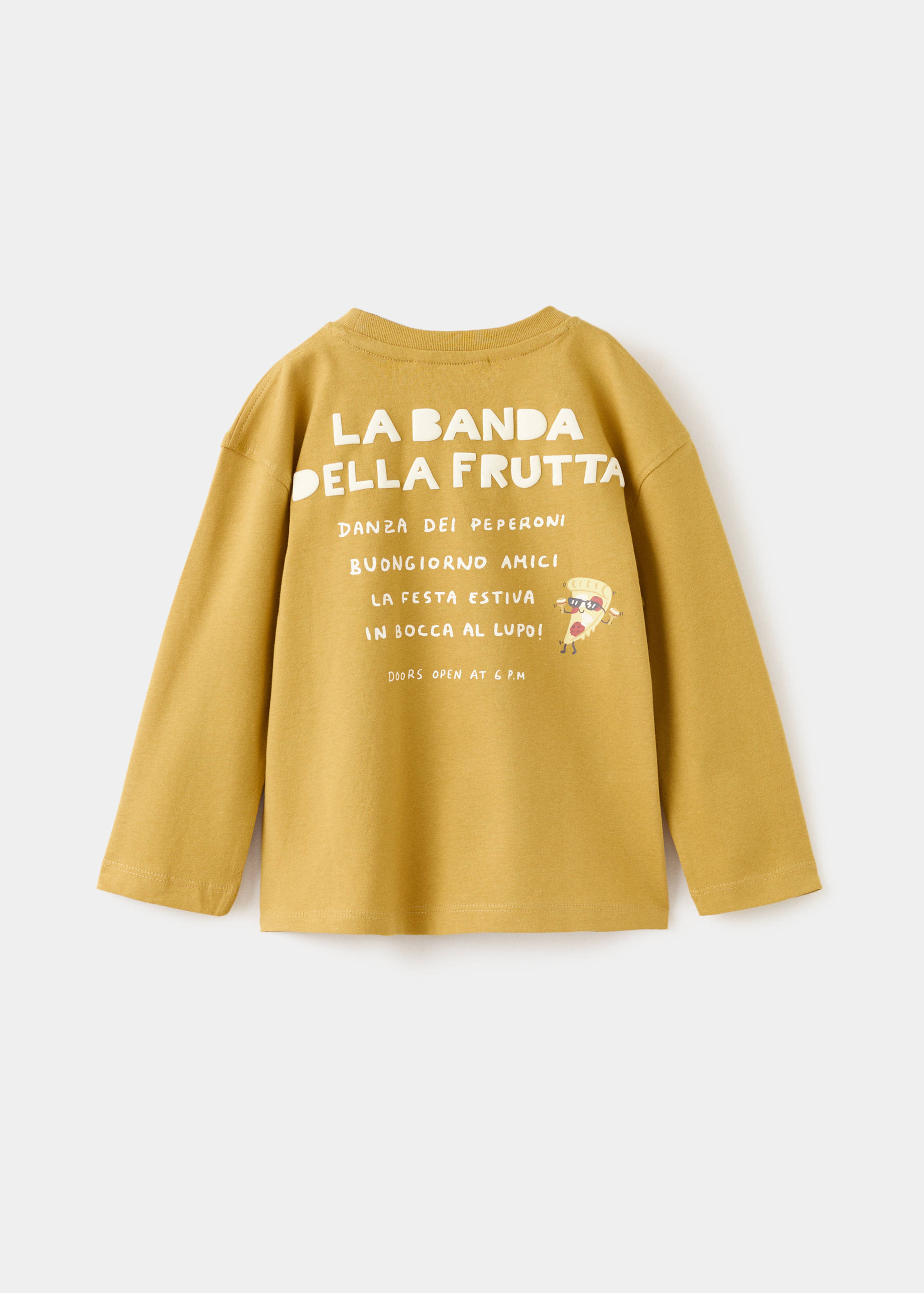 T-shirt coton imprimé motif - Verso de l’article