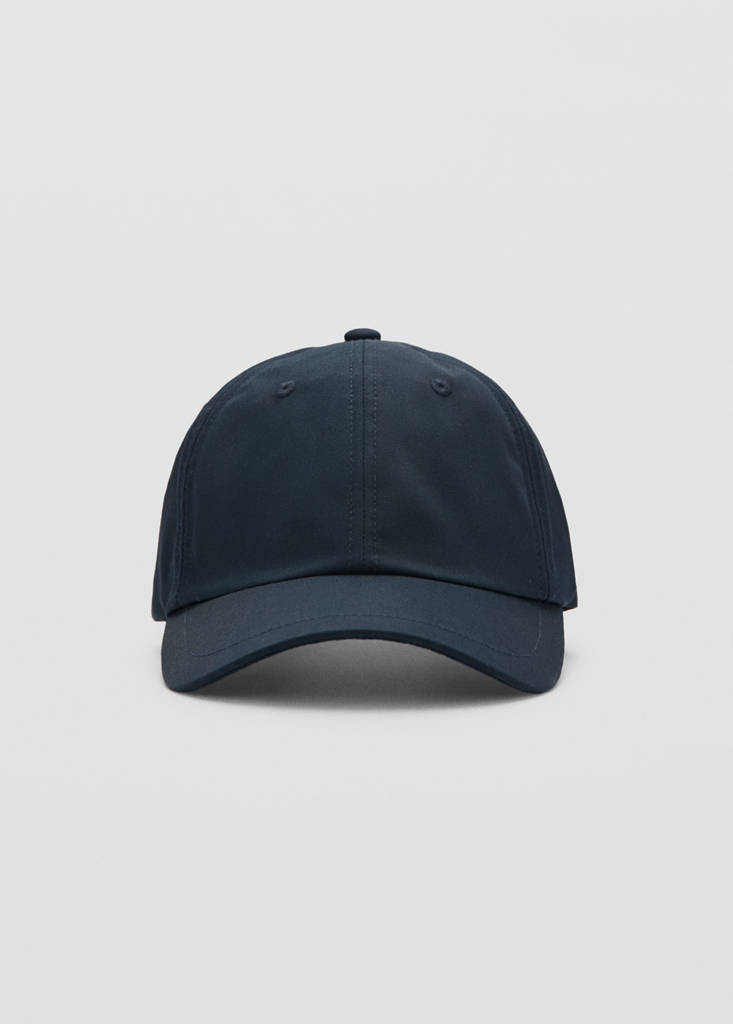 Plain cotton cap — Navy
