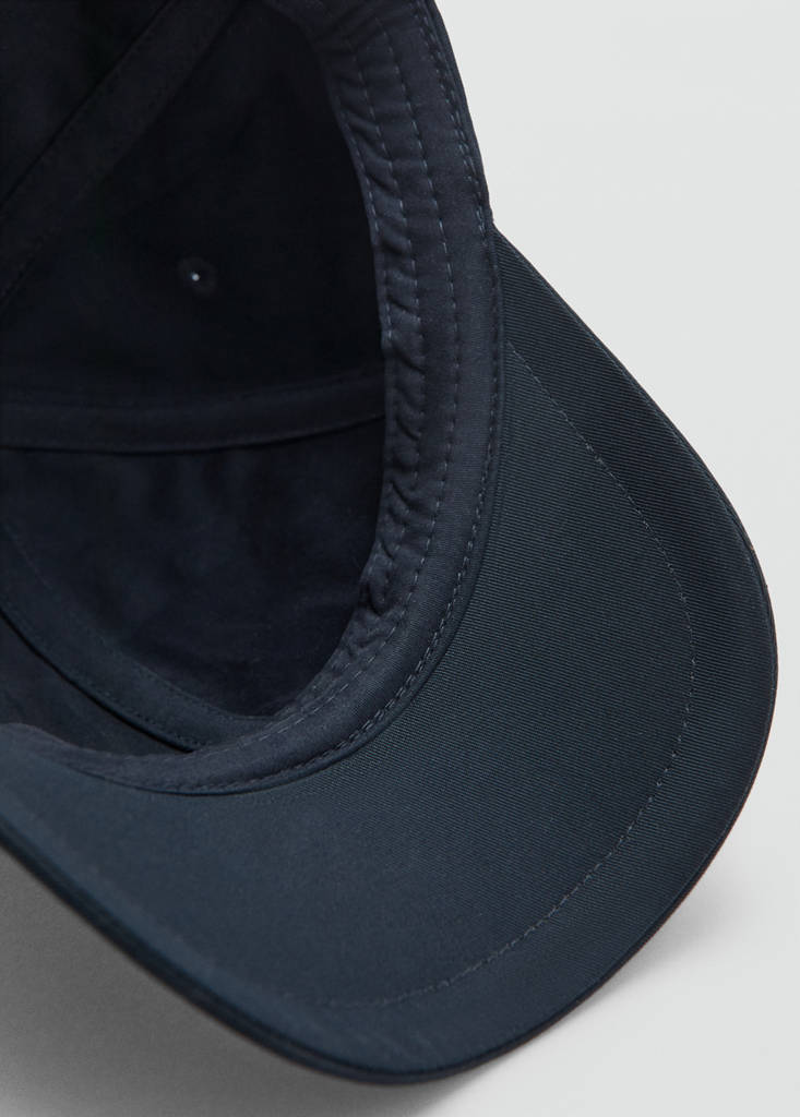 Plain cotton cap — Navy