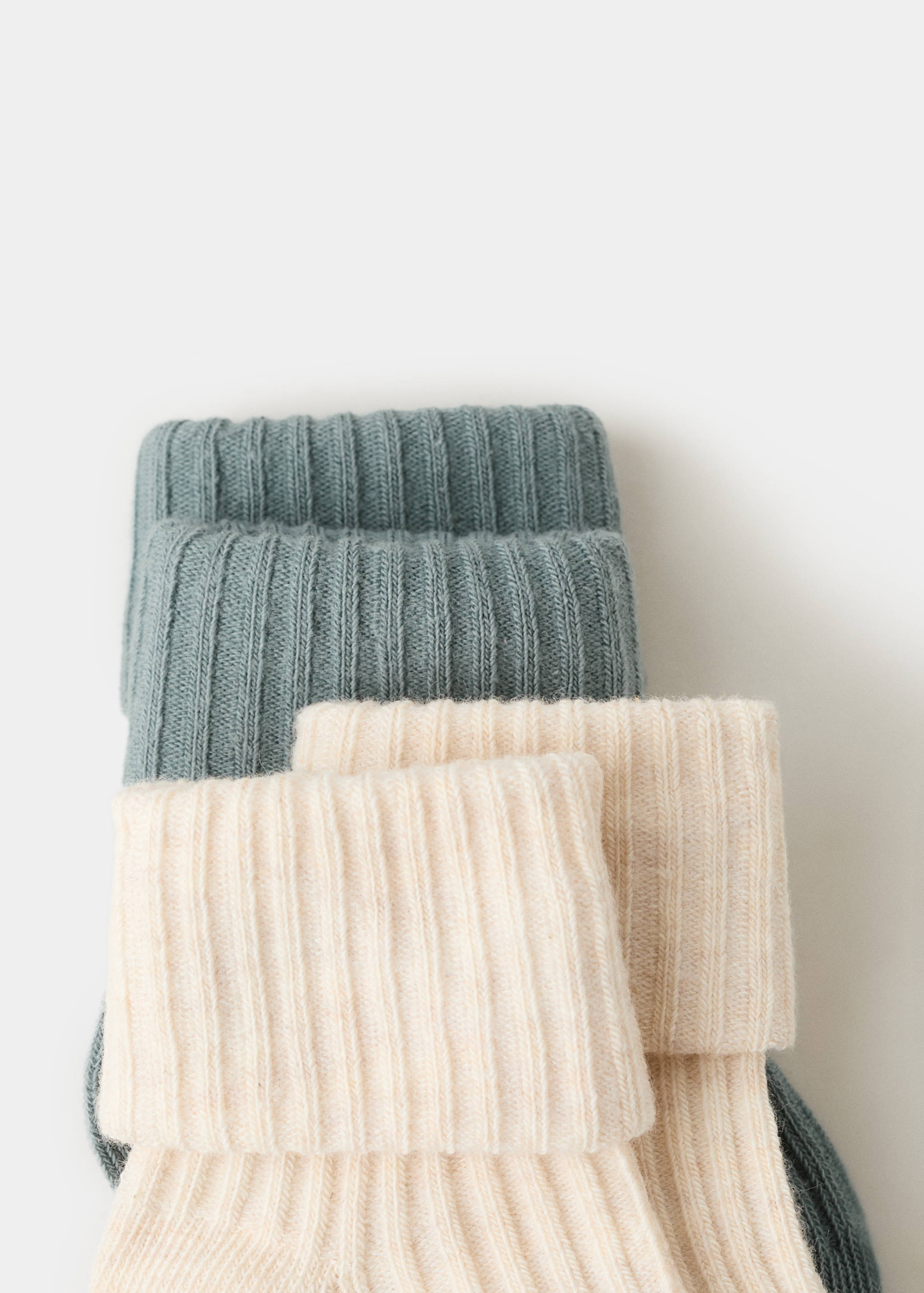 Pack 2 calcetines canalé - Reverso del artículo