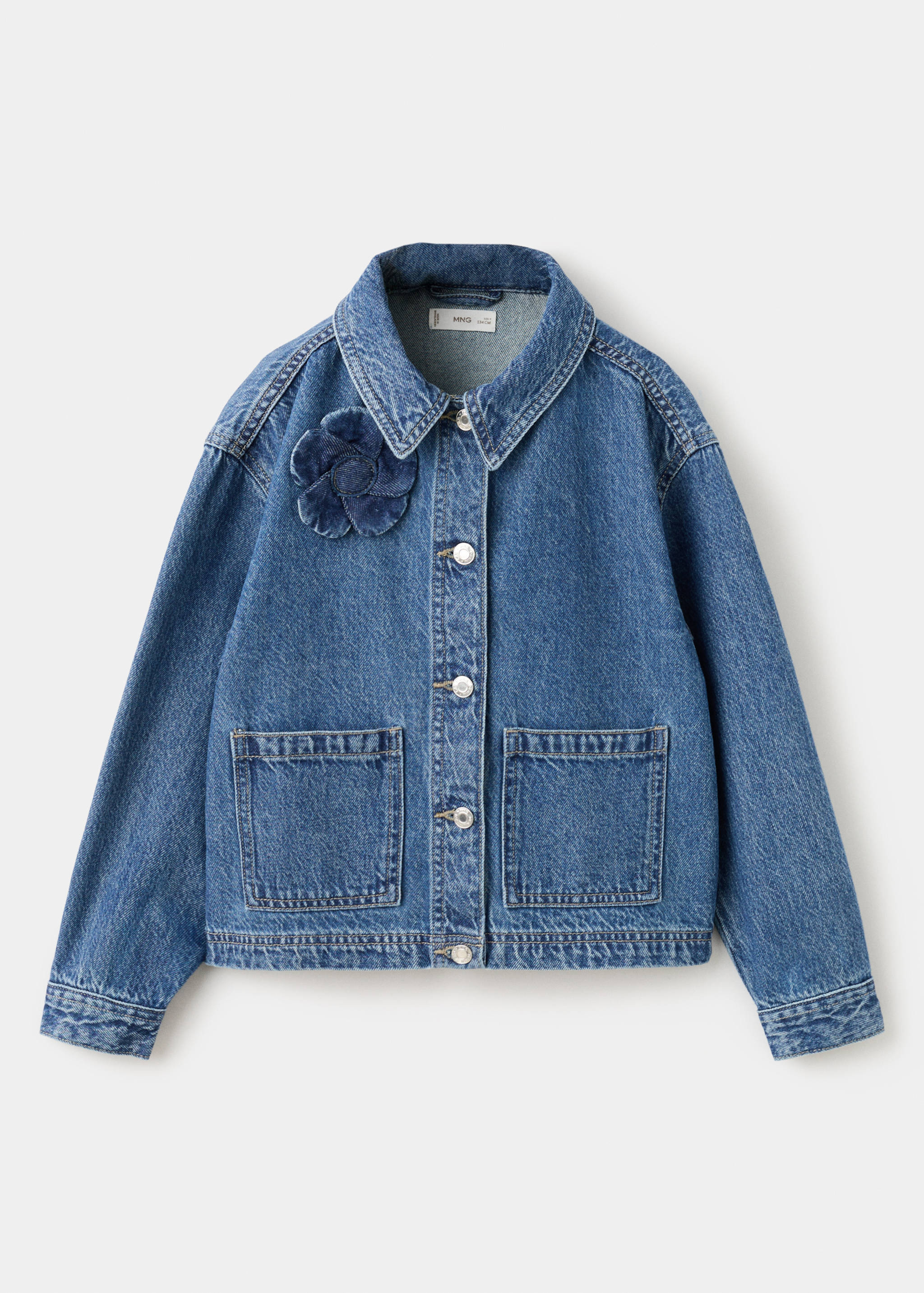 Cazadora denim detalle flor - Artículo sin modelo