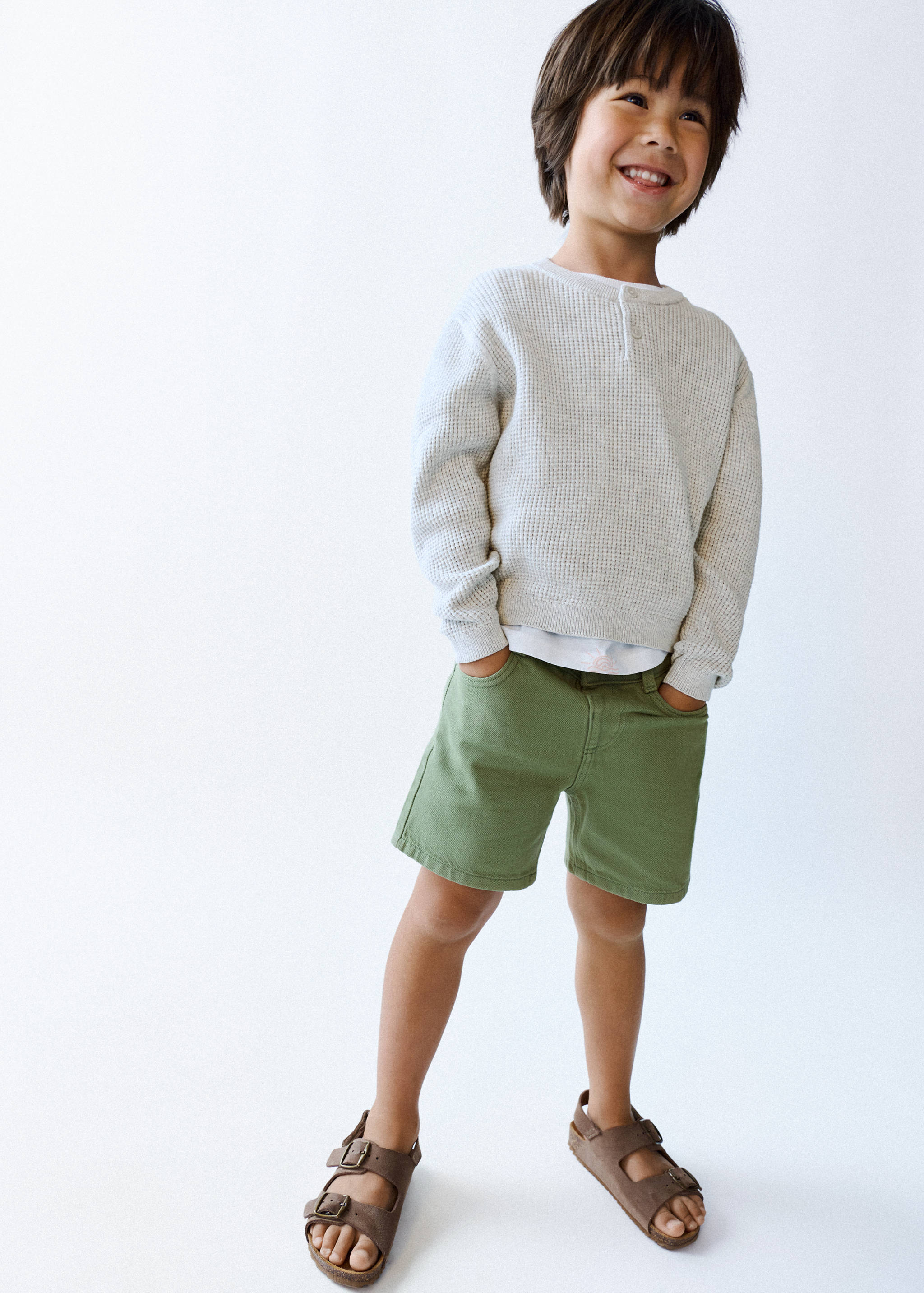 Jersei punt detall botons - Pla general