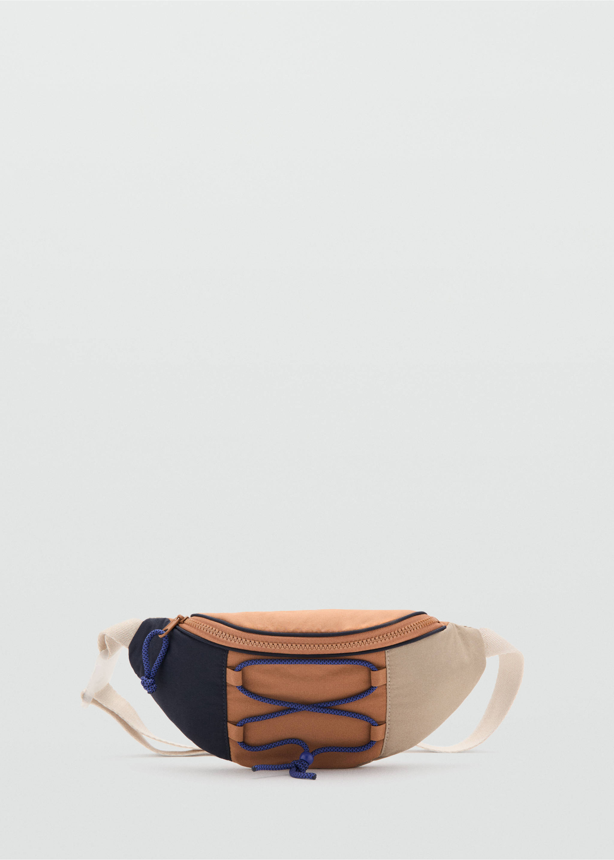 Fanny pack with cords - Article without model, Navy. Ref: 27084419-00.