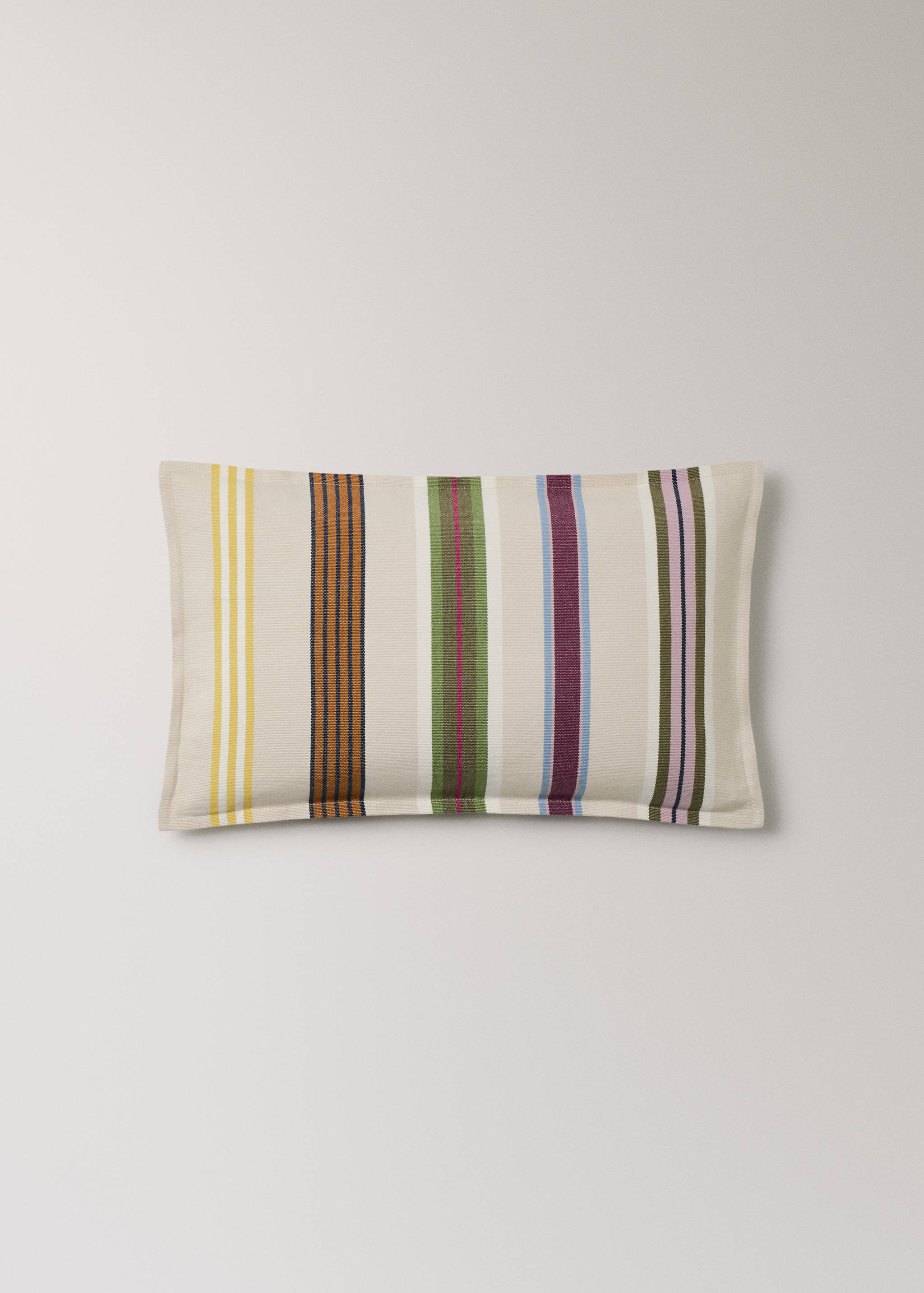 Multi-stripe cushion cover with piping 30x5 cm - Article without model