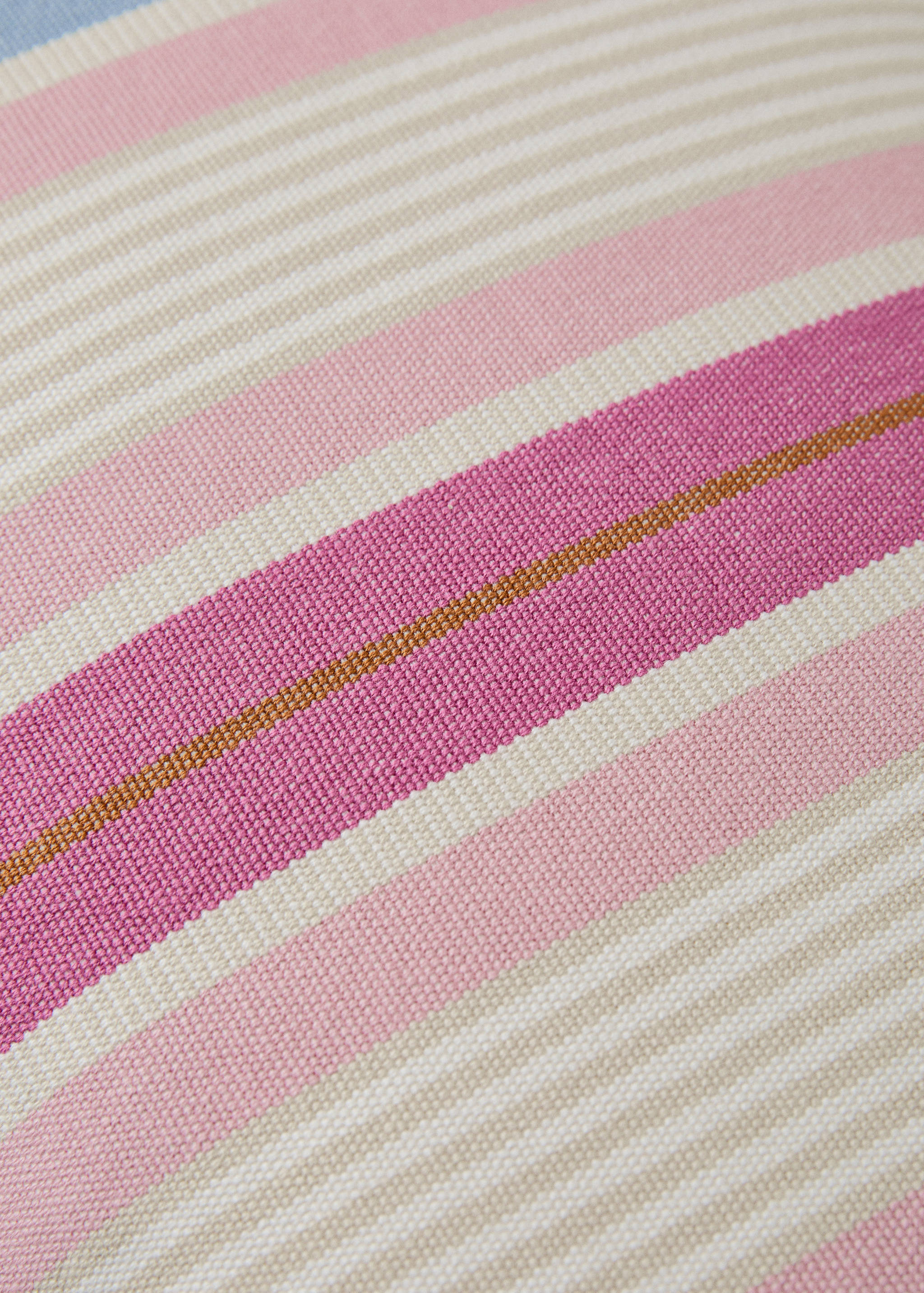 Multi-stripe cushion cover with piping 30x5 cm - Details of the article 3