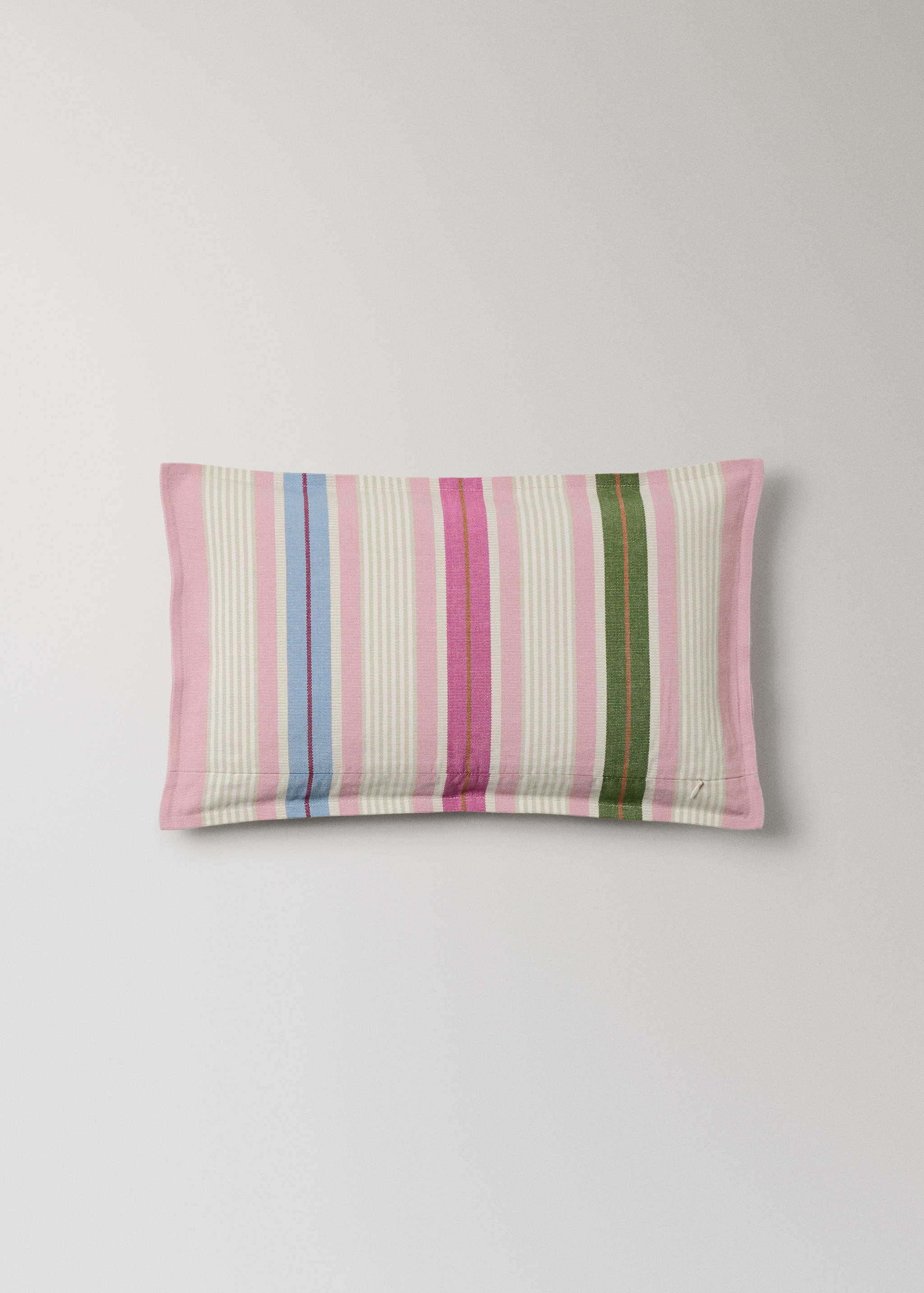 Multi-stripe cushion cover with piping 30x5 cm - Details of the article 4