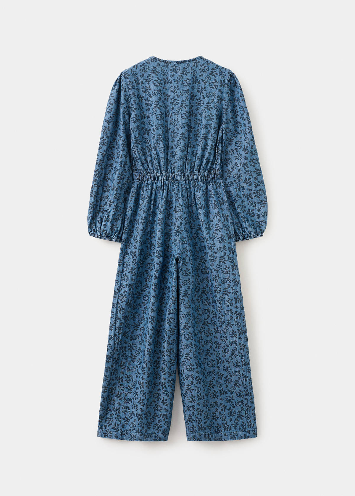 Long printed jumpsuit — Dark Blue