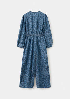 Long printed jumpsuit — Dark Blue 4