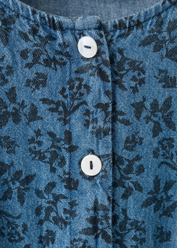Long printed jumpsuit — Dark Blue