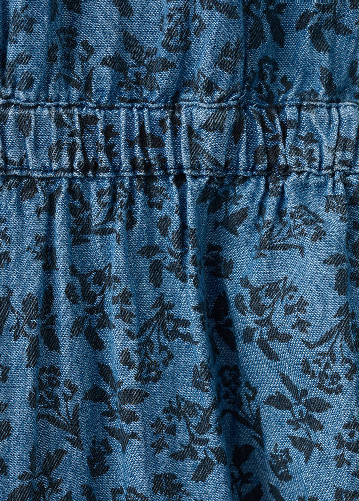 Long printed jumpsuit — Dark Blue