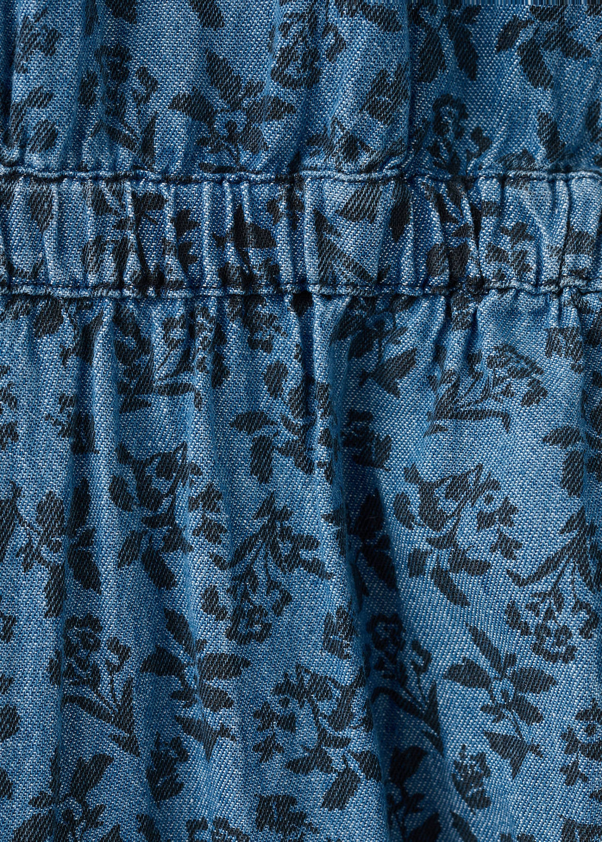 Long printed jumpsuit — Dark Blue