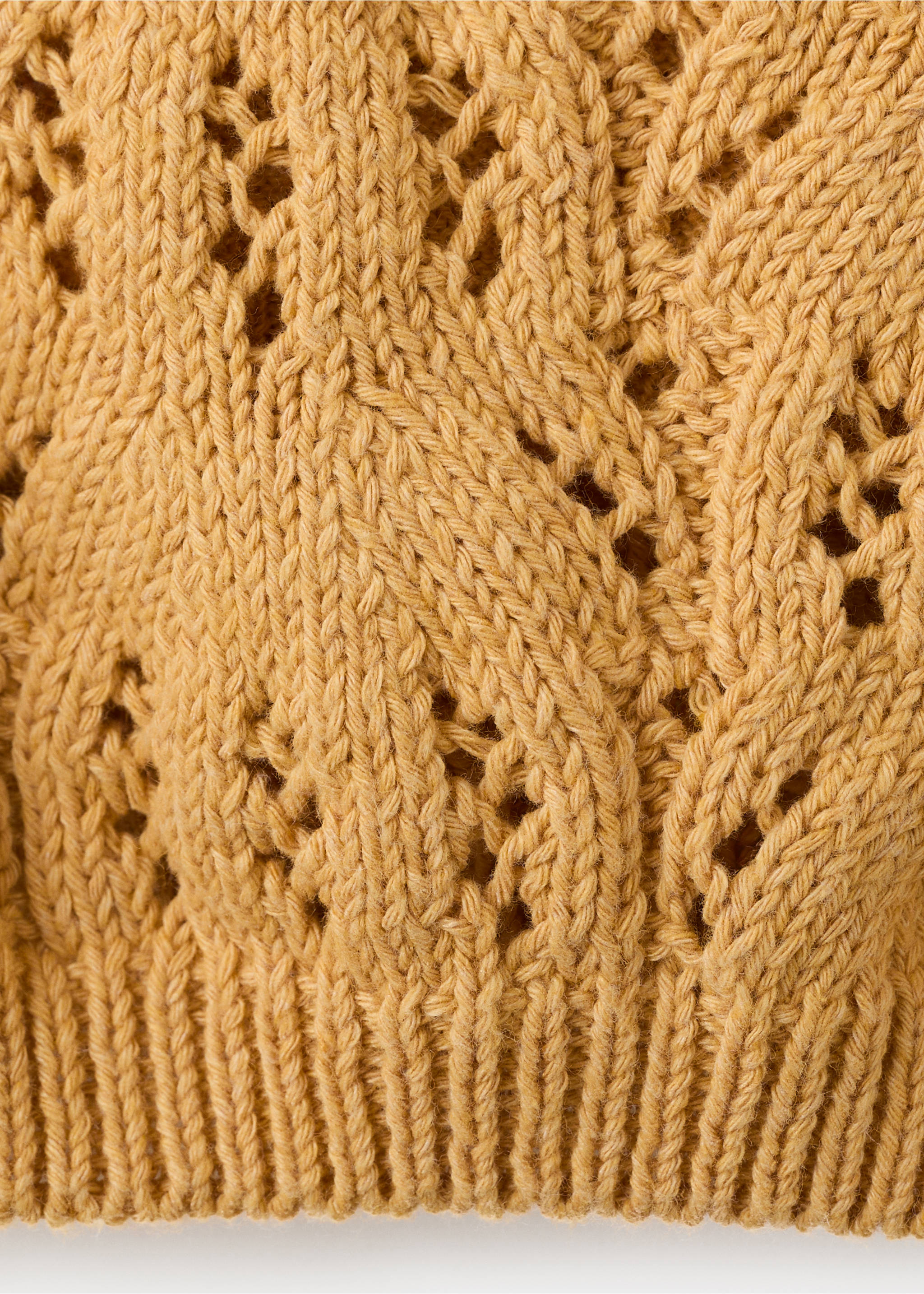 钩针编织上衣 - null, 芥末色. Ref: 27084423-00.