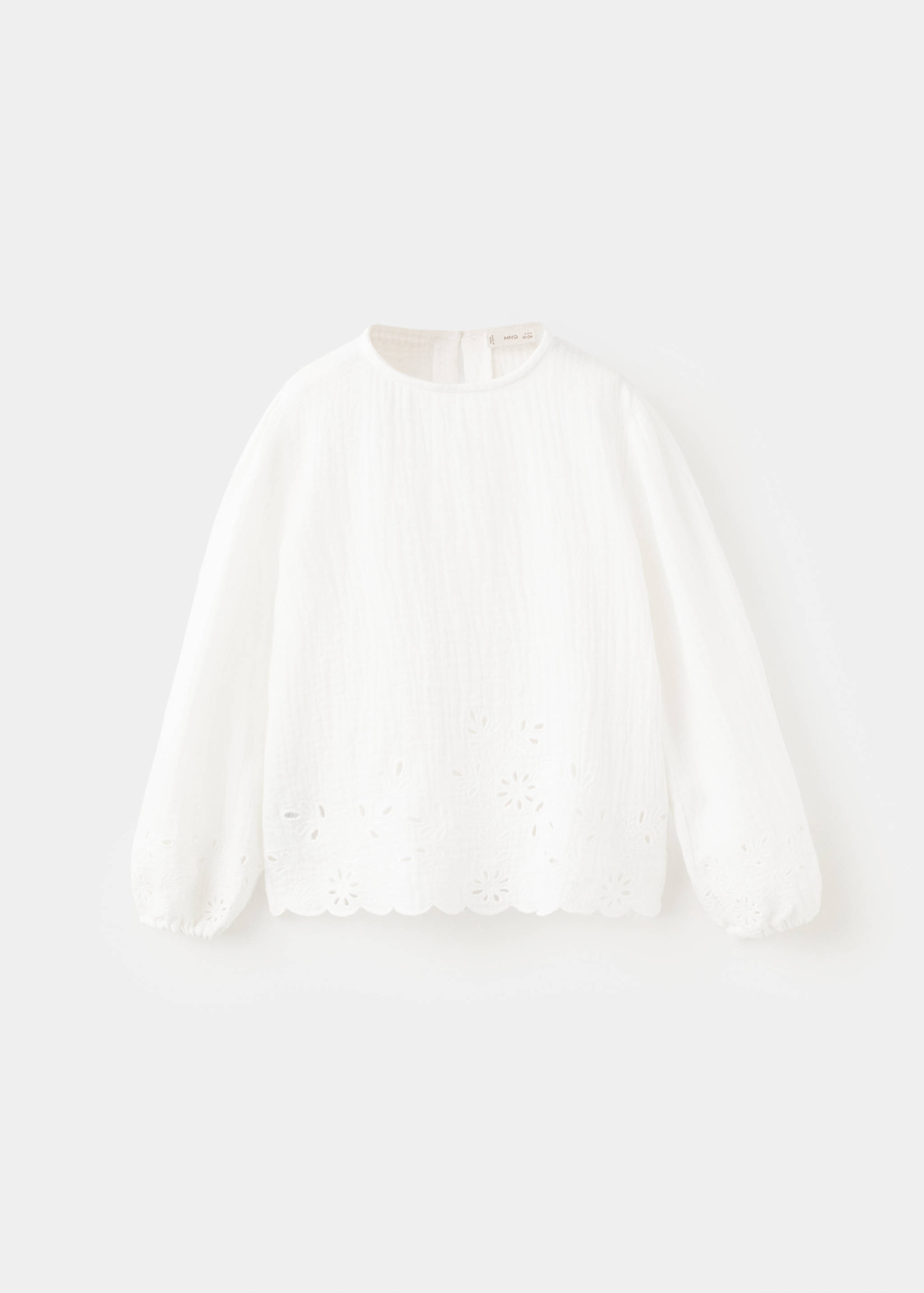 Blusa algodón detalles calados - Artículo sin modelo