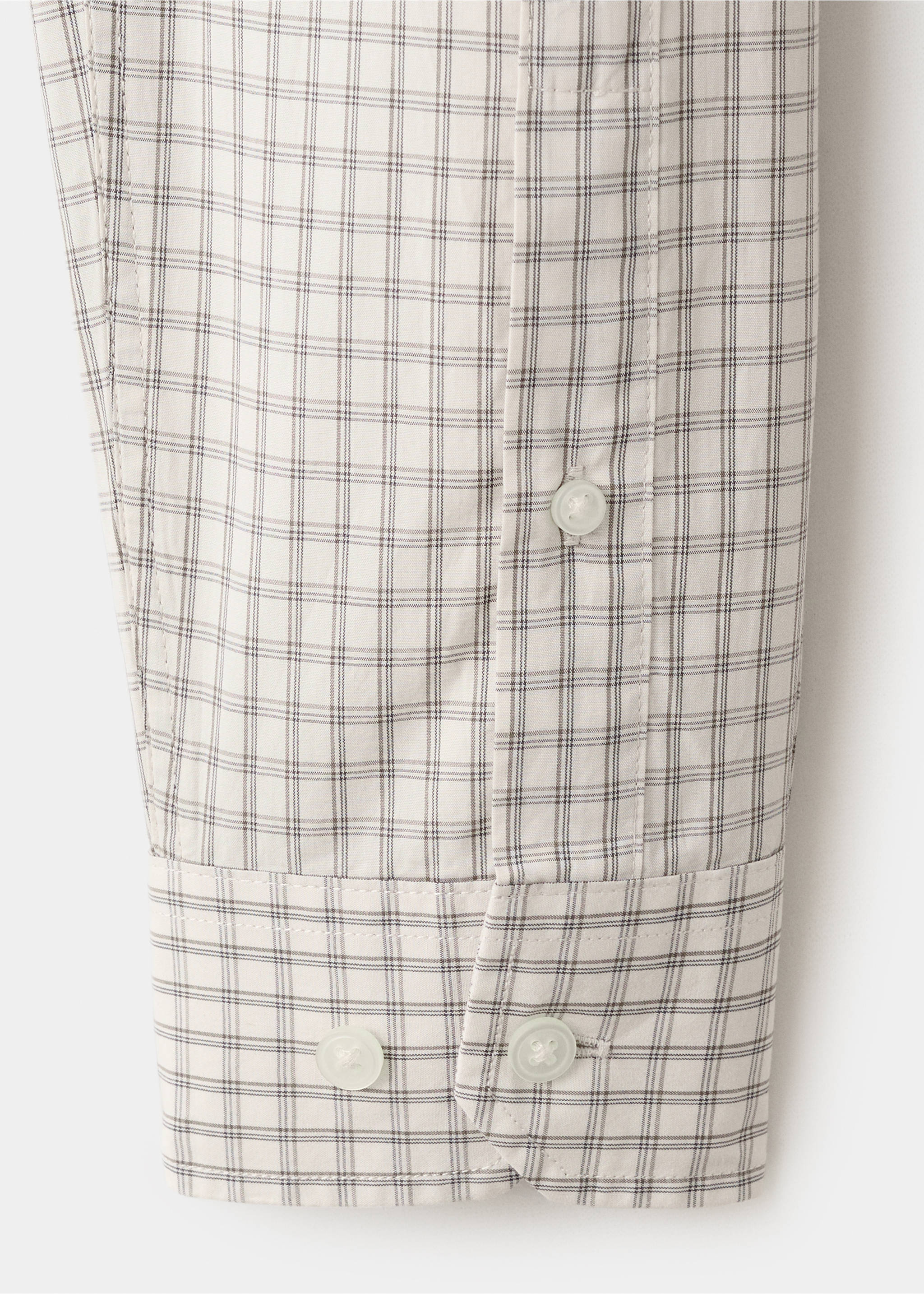 Chemise 100 % coton regular-fit carreaux - Détail de l'article 0, Gris clair/pastel. Ref: 27084428-00.