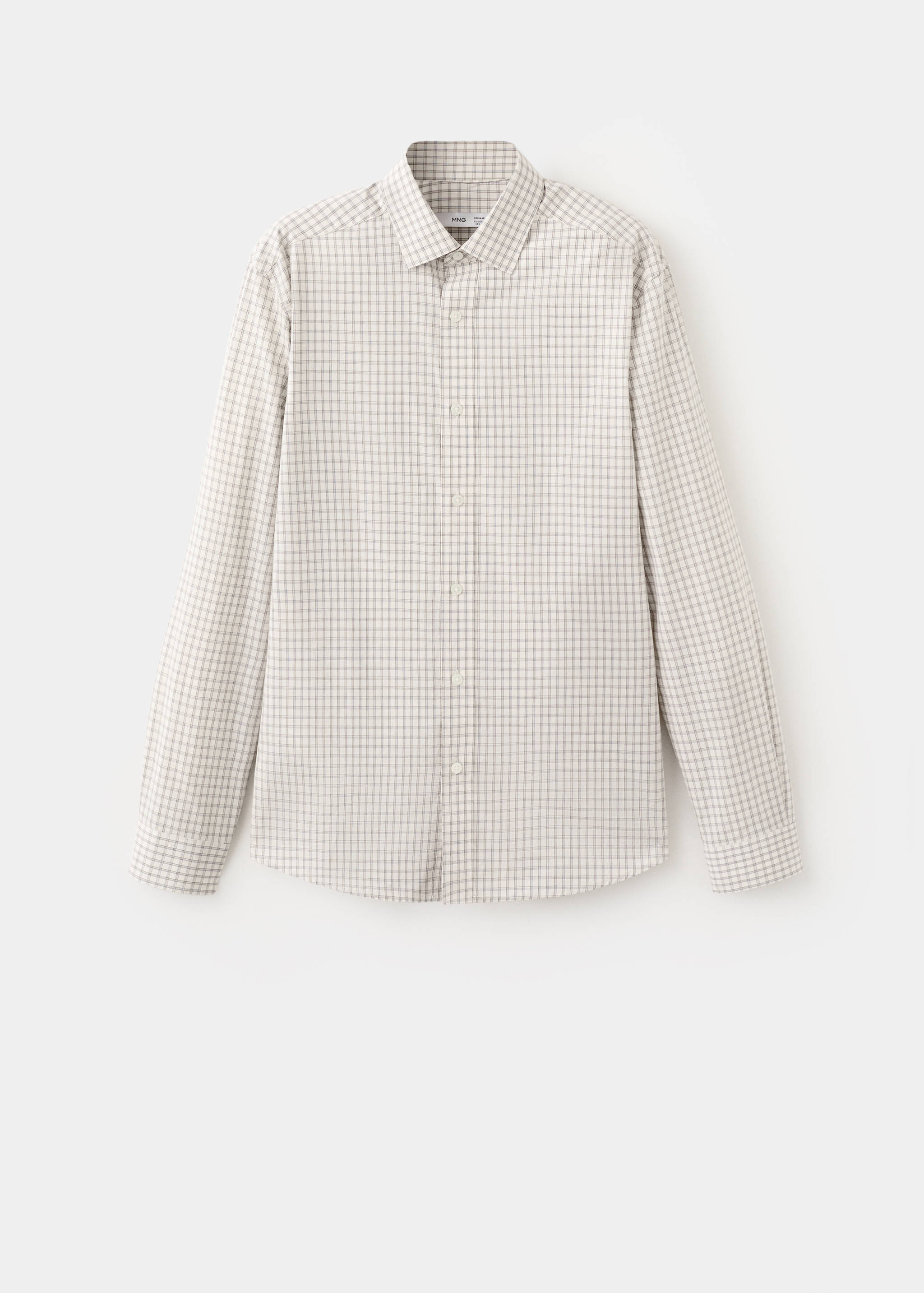 Camisa 100% algodón regular fit cuadros - Artículo sin modelo