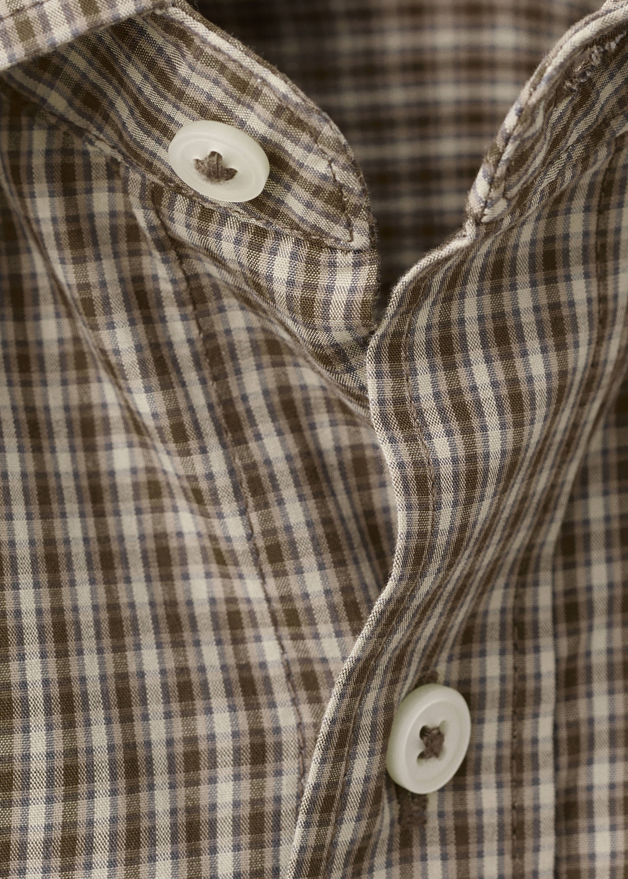 100% cotton regular fit check shirt - Details of the article 8