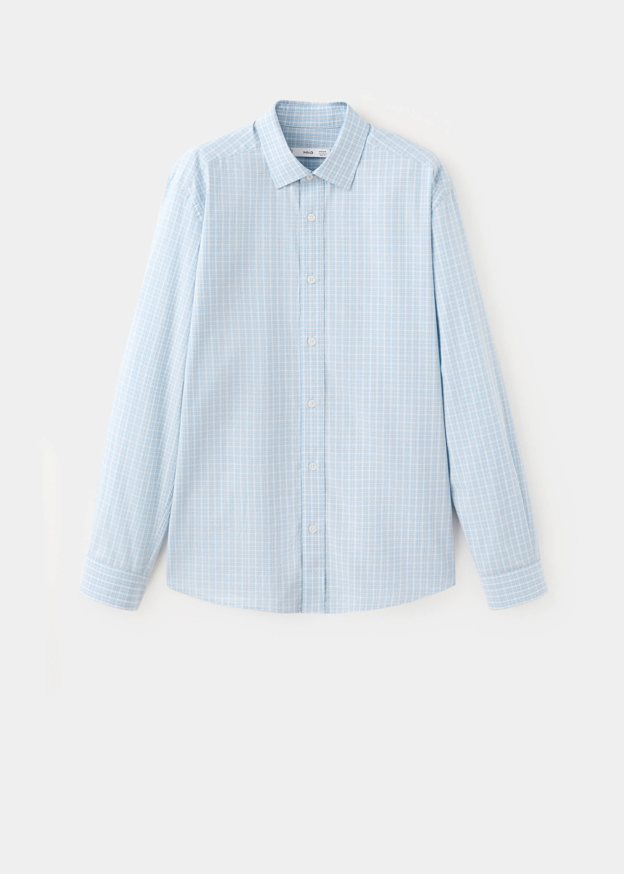 Camisa 100% algodón regular fit cuadros - Artículo sin modelo