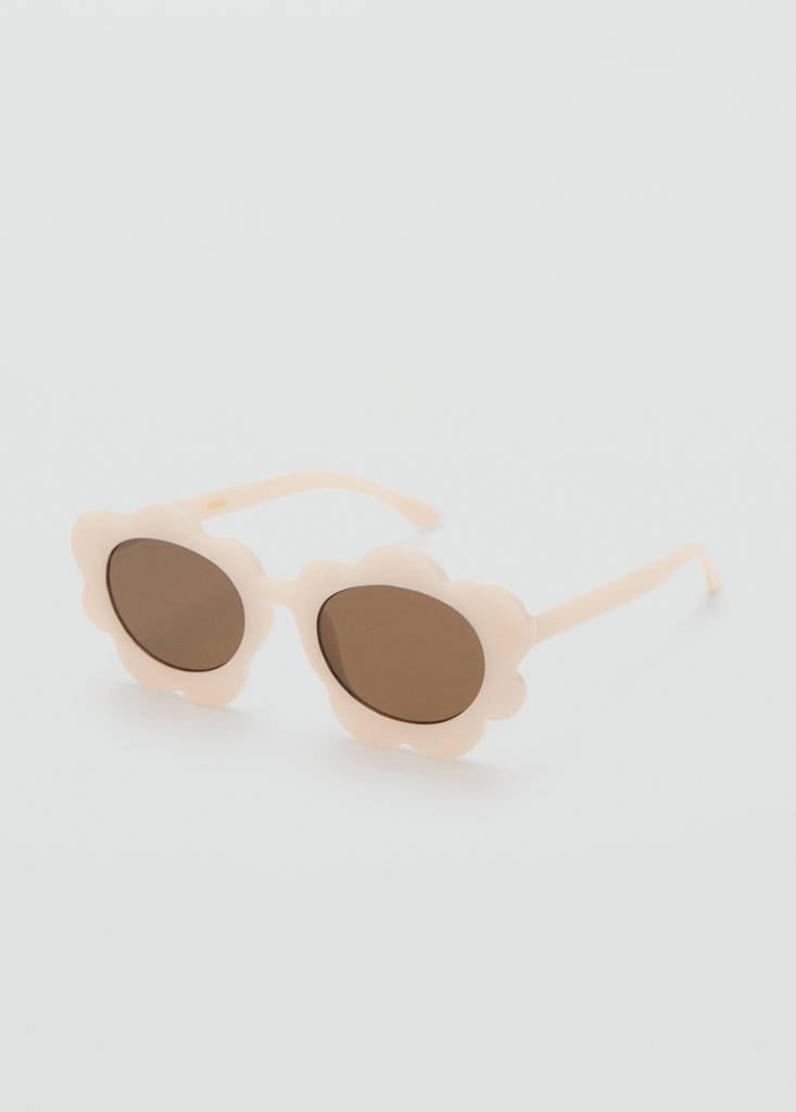Flower sunglasses — Ecru