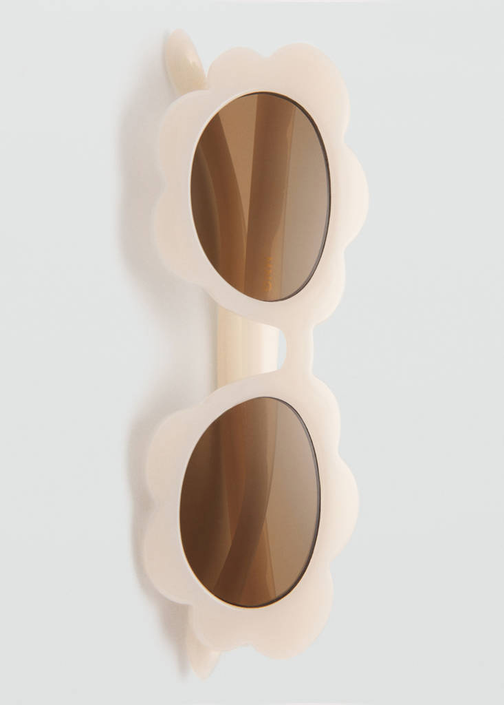 Flower sunglasses — Ecru