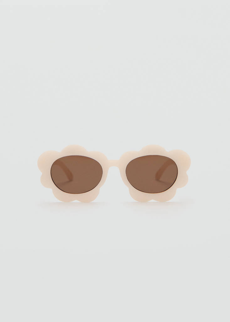 Flower sunglasses — Ecru