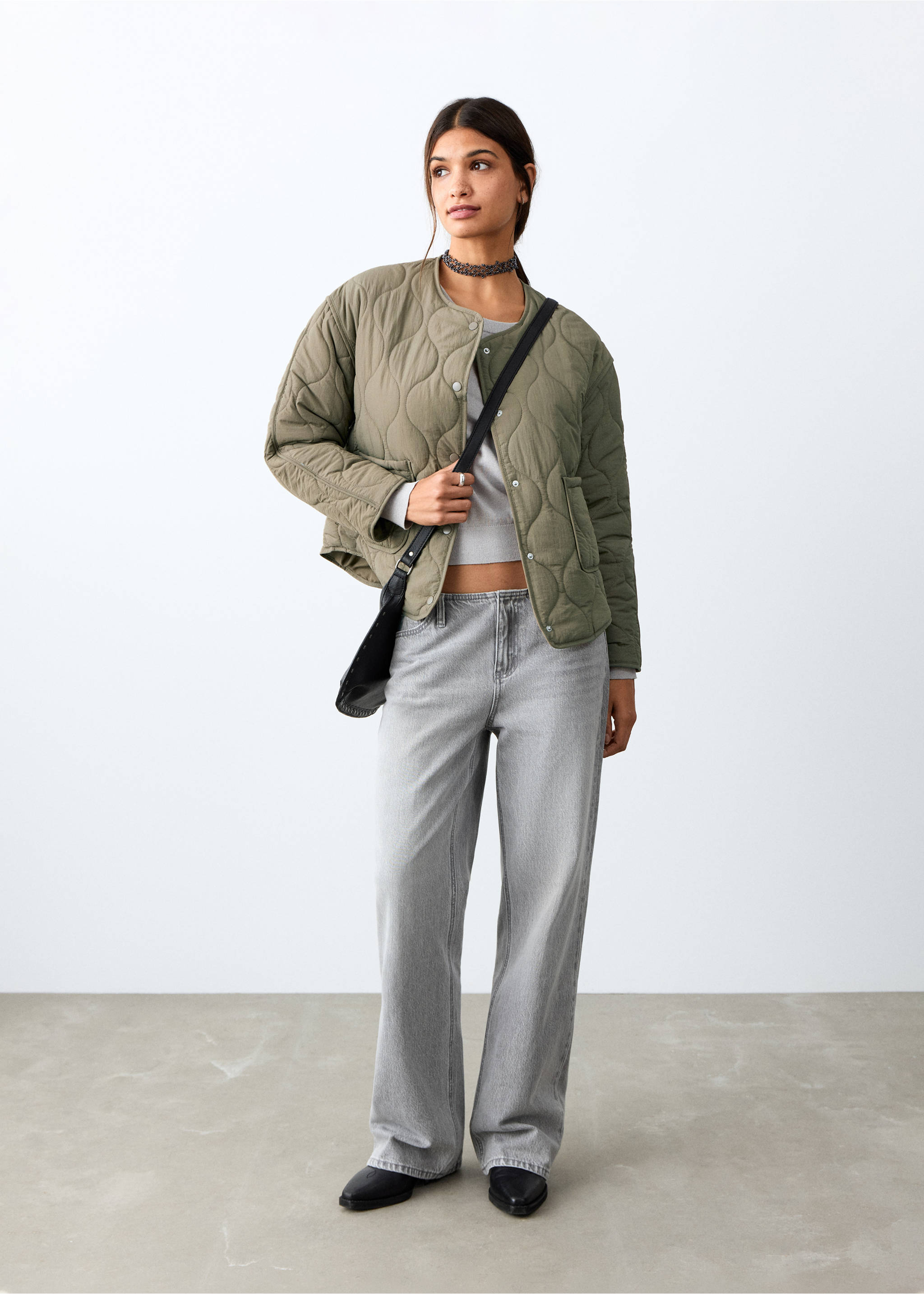 Quilted jacket - General plane, Khaki. Ref: 27084432-00.