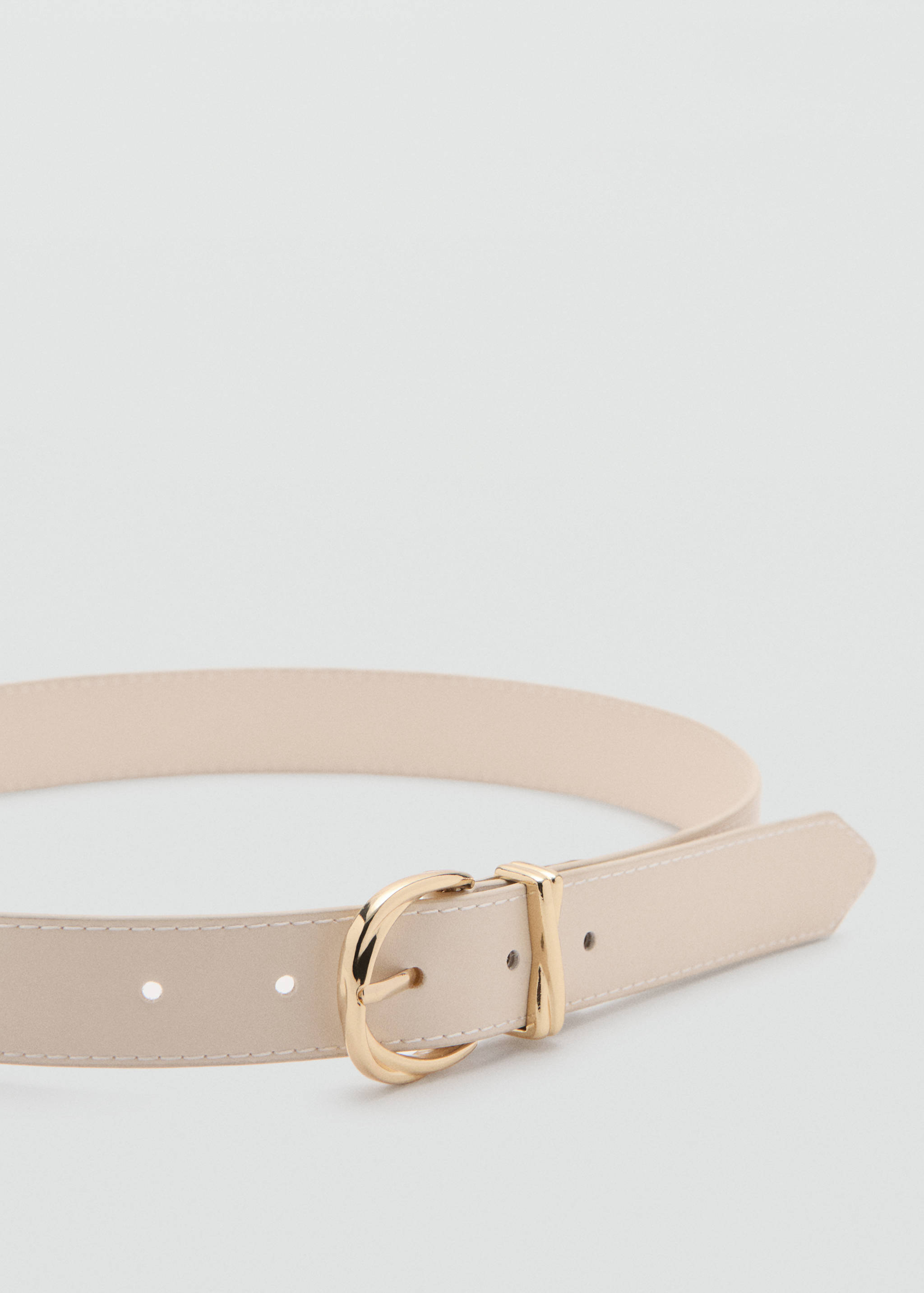 Oval buckle belt - Medium plane
