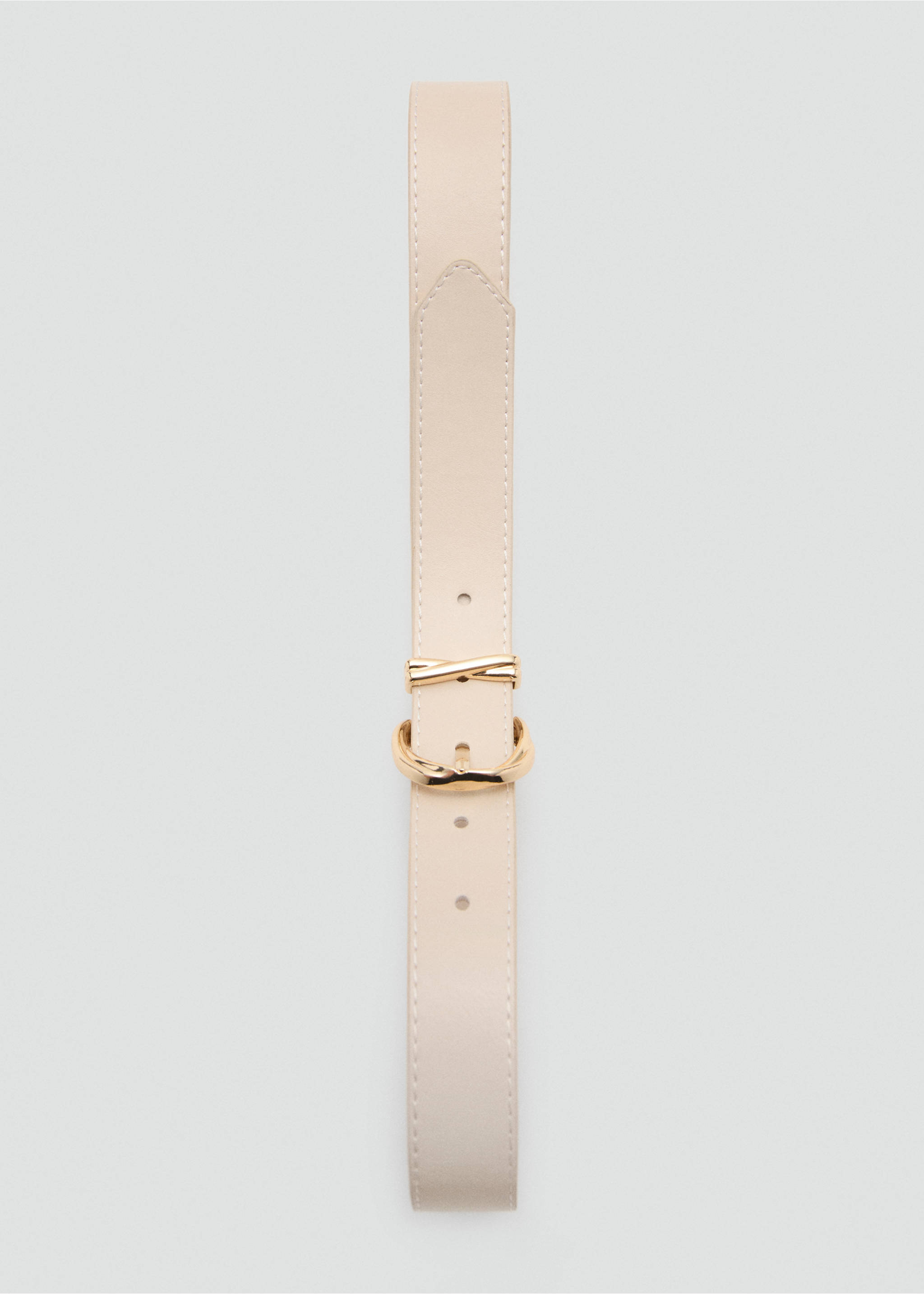 Curea cu cataramă ovală - Detaliu al articolului 2, Ecru. Ref: 27084433-00.