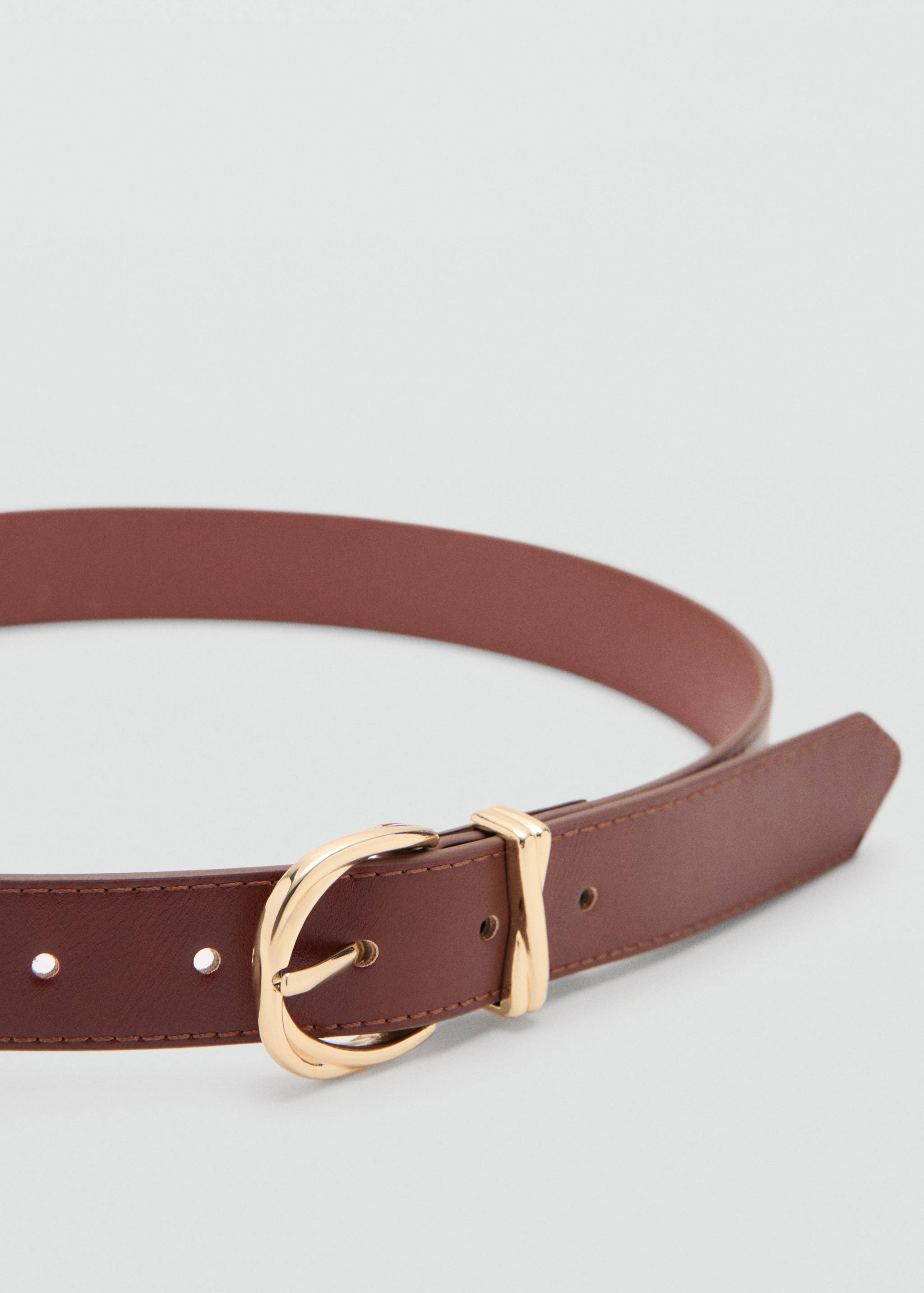 Oval buckle belt - Medium plane