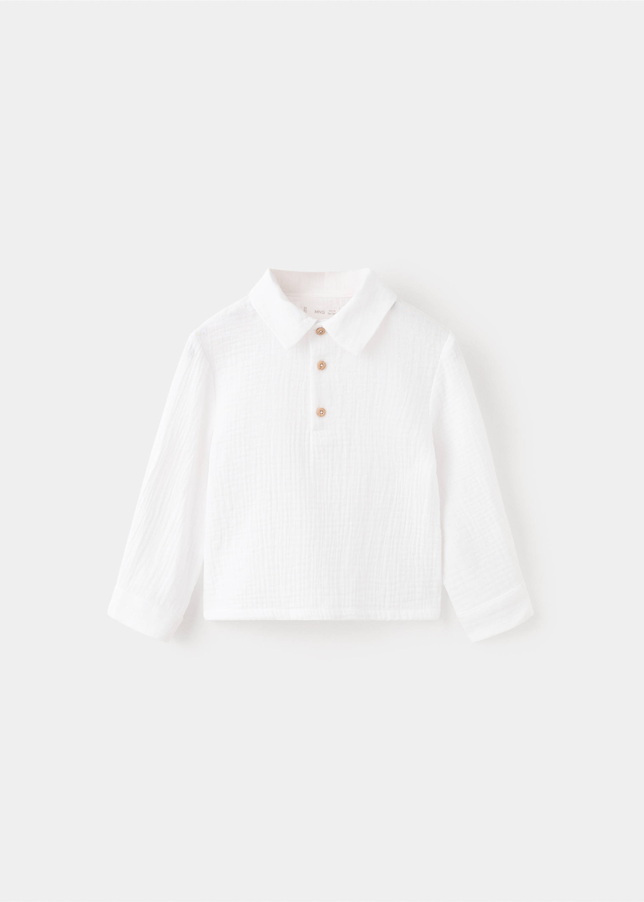 Camisa polo algodón - Artículo sin modelo, Blanco roto. Ref: 27084438-00.