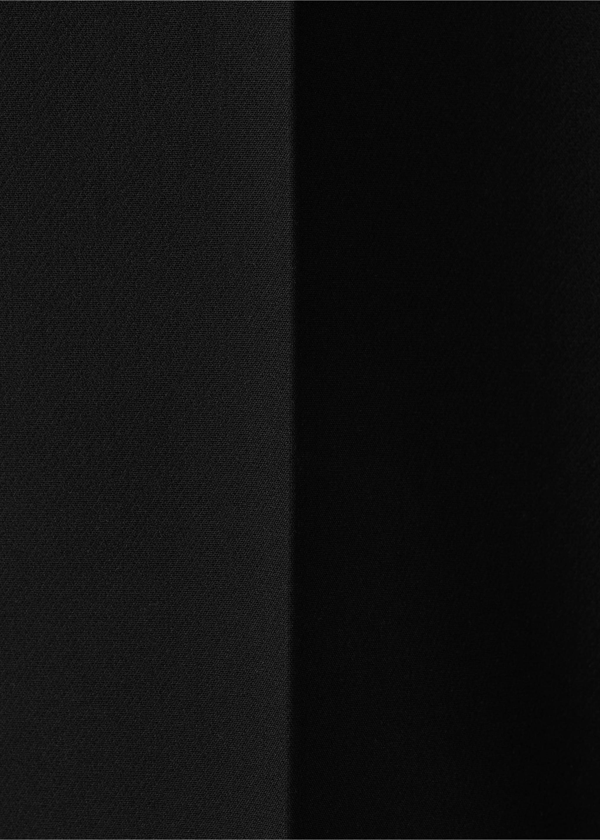 Belt straight-fit trousers - Details of the article 0, Black. Ref: 27084439-00.