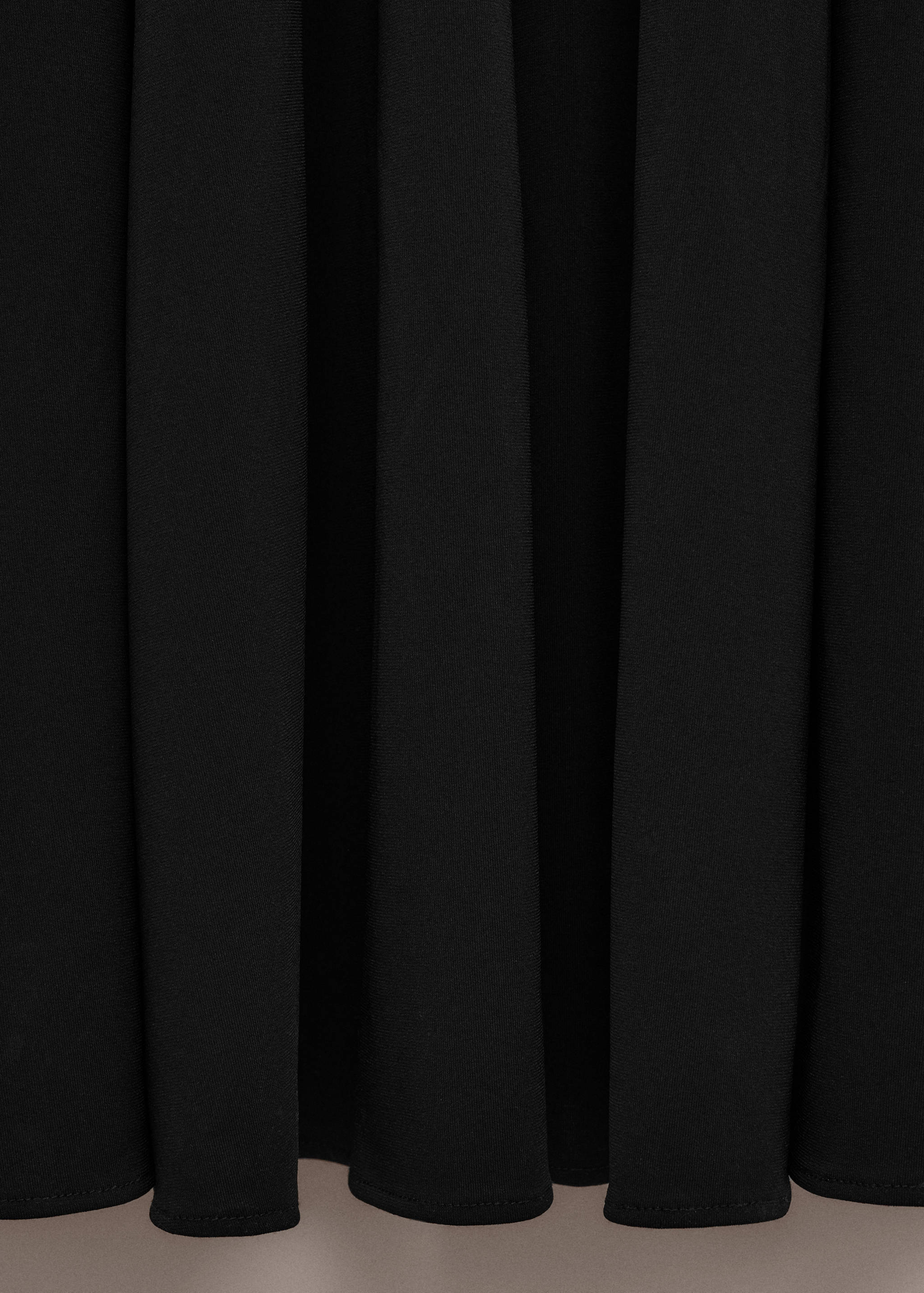 Vestido cuello combinado punto fino - Detalle del artículo 0