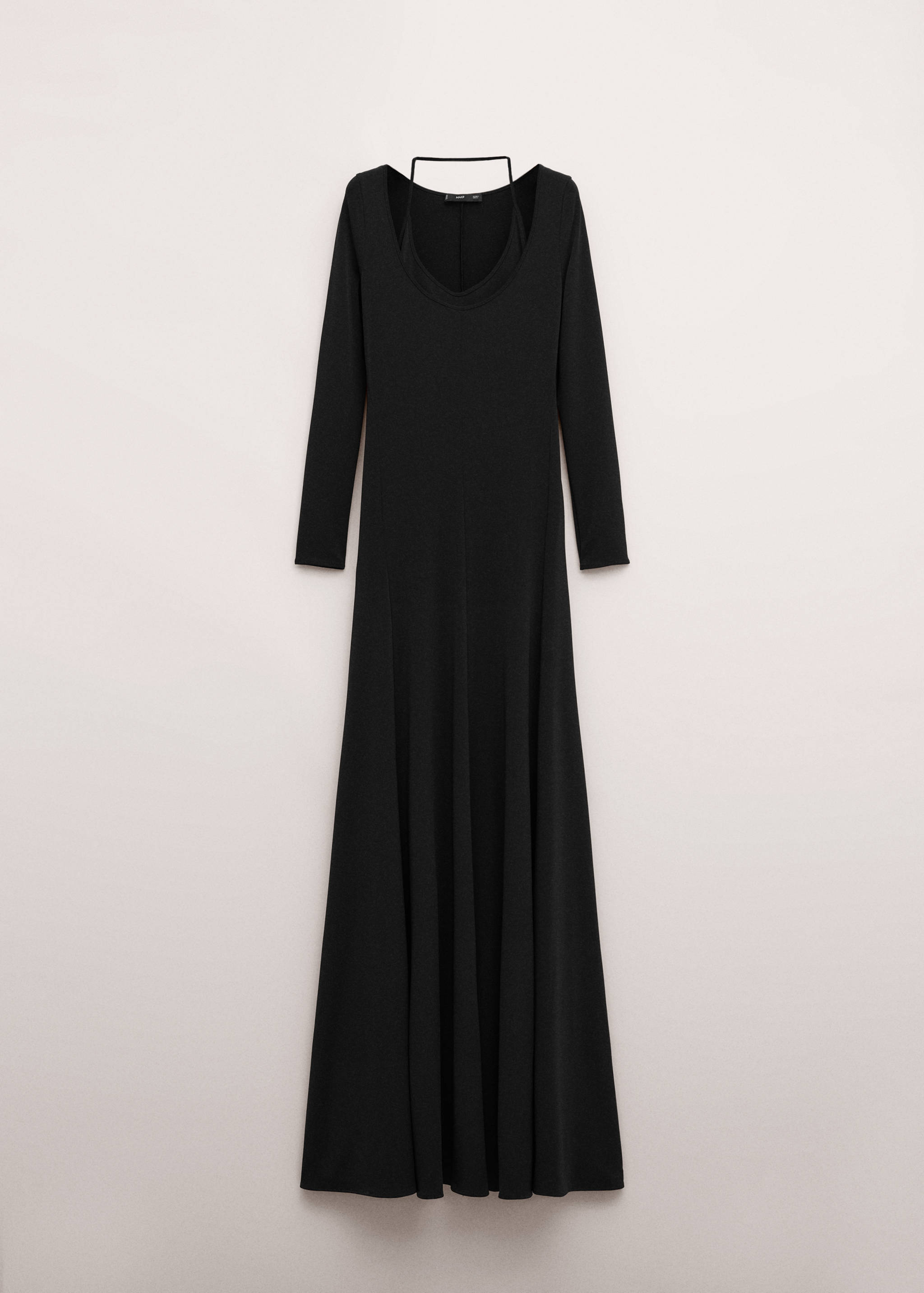 Robe avec col combiné en maille fine - Article sans modèle