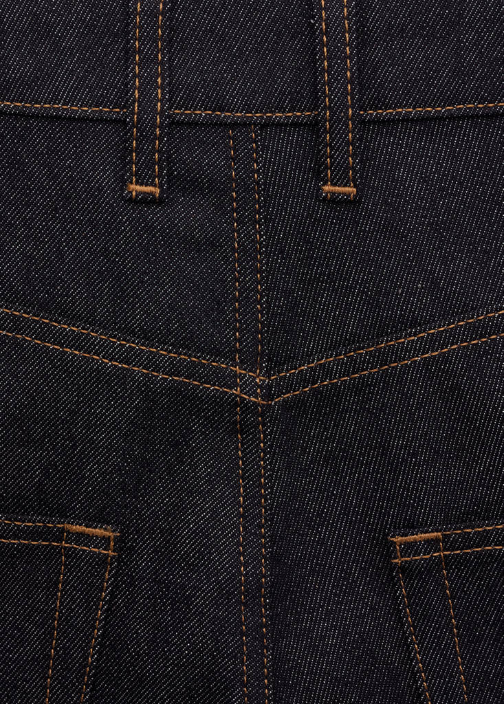 Low-rise wide leg jeans in rinse wash — Open Blue