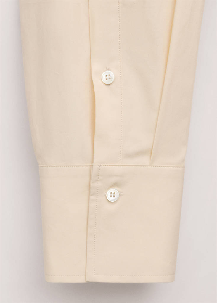 Shirt with combined collar — Yellow